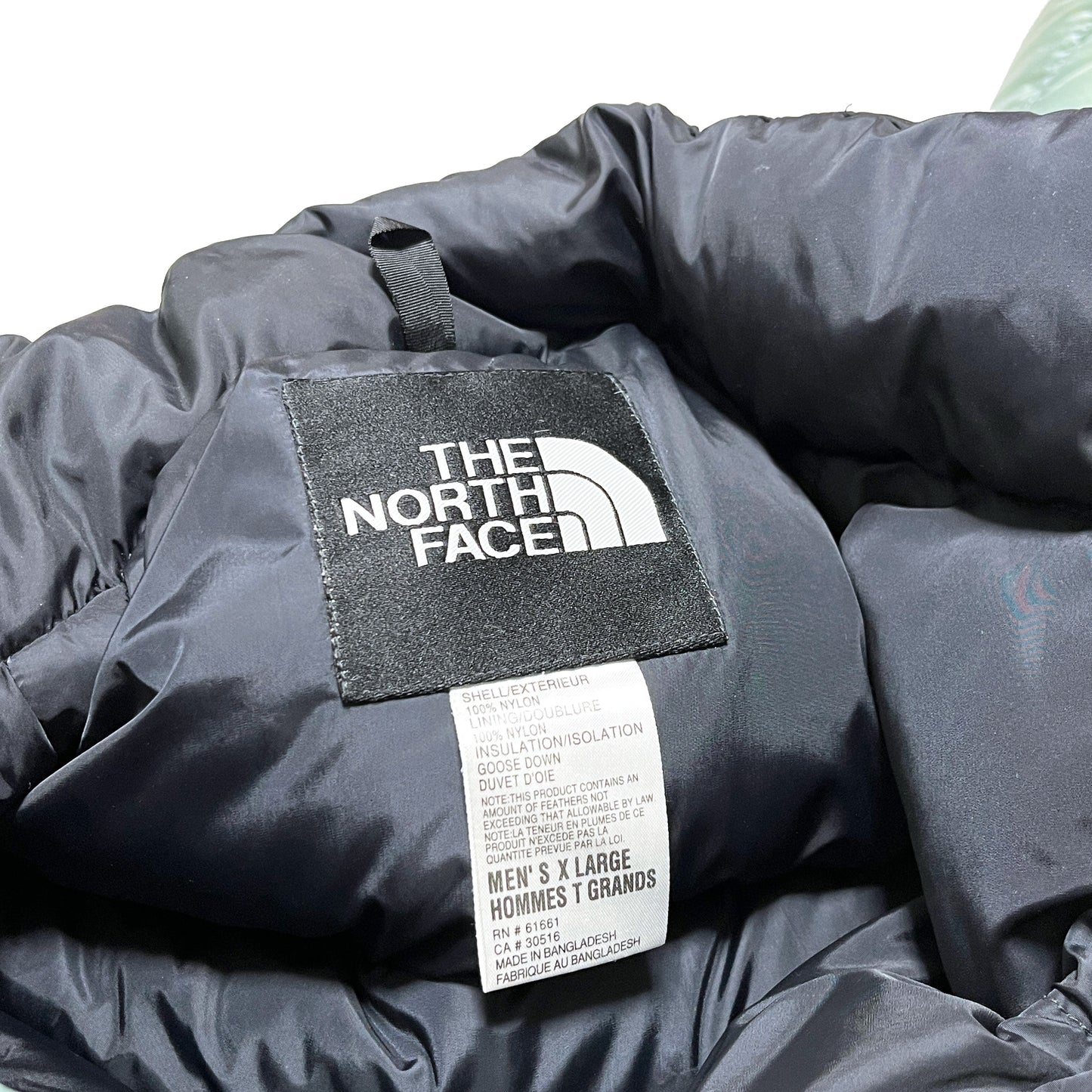 90's North Face Nuptse JKT "Ice Teal" Size (XL)