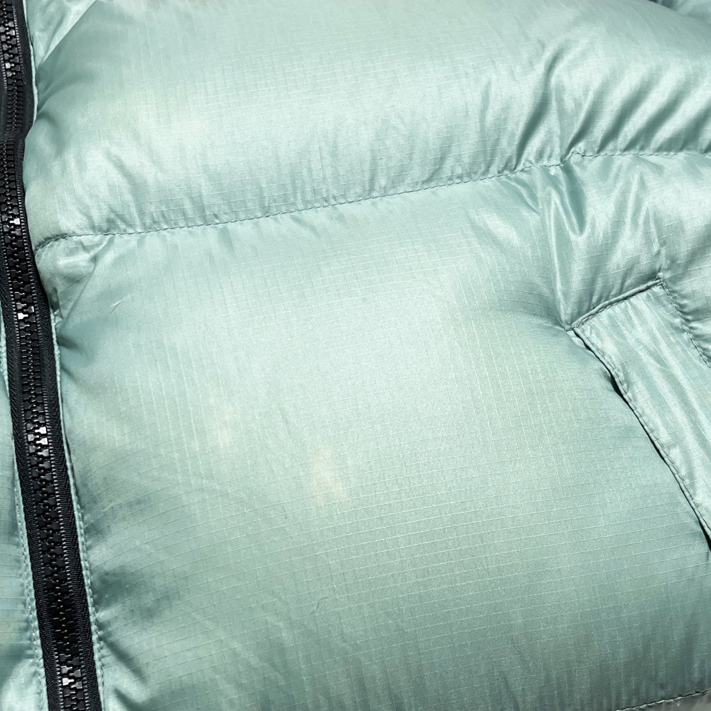 90's North Face Nuptse JKT "Ice Teal" Size (XL)