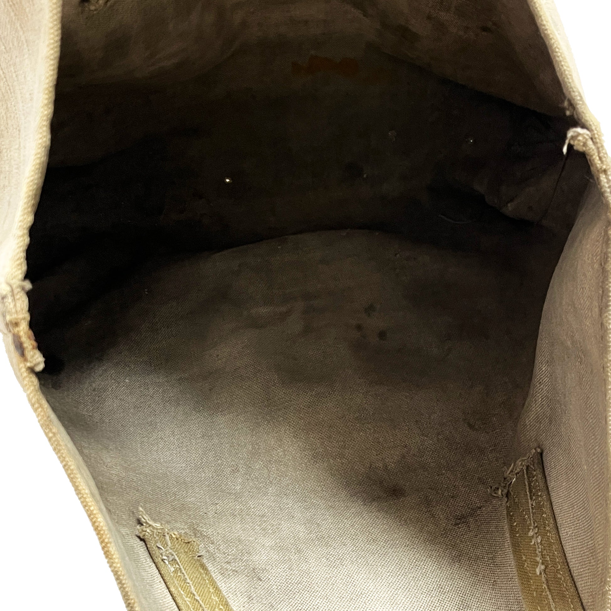30s〜 COAL Bag "LORR BROS COAL CO." リベット刻印入り 超 ディテール 2 ボタン付き Vネック