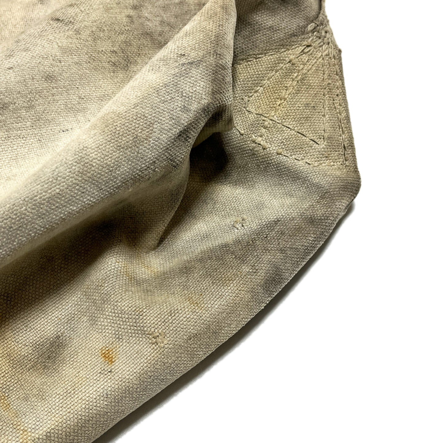 30s〜 COAL Bag "LORR BROS COAL CO." リベット刻印入り 超 ディテール 7 ボタン付き Vネック