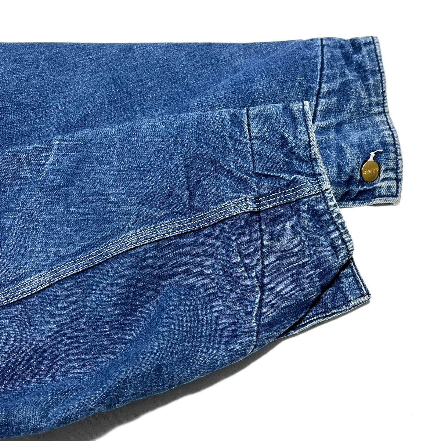 80s〜 Carhartt Denim C-A 56 超ビッグサイズ ディテール 袖口 ボタン