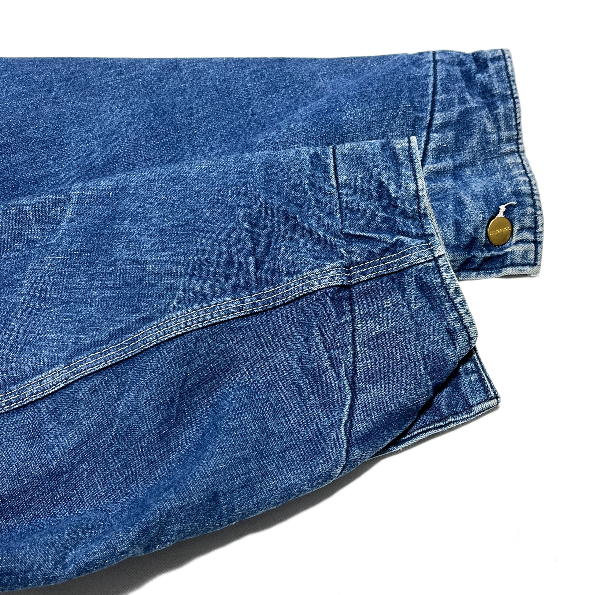 80s〜 Carhartt Denim C-A 56 超ビッグサイズ ディテール 袖口 ボタン