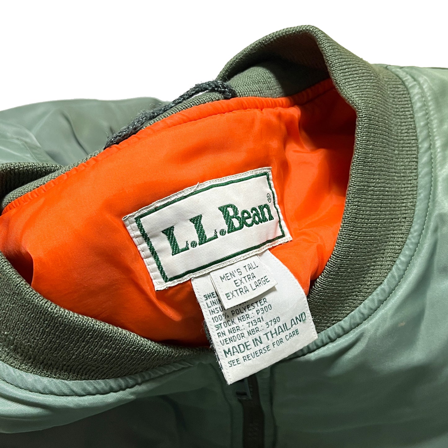 90's L.L.Bean MA-1 Type オリーブ Size (XXL-TALL)