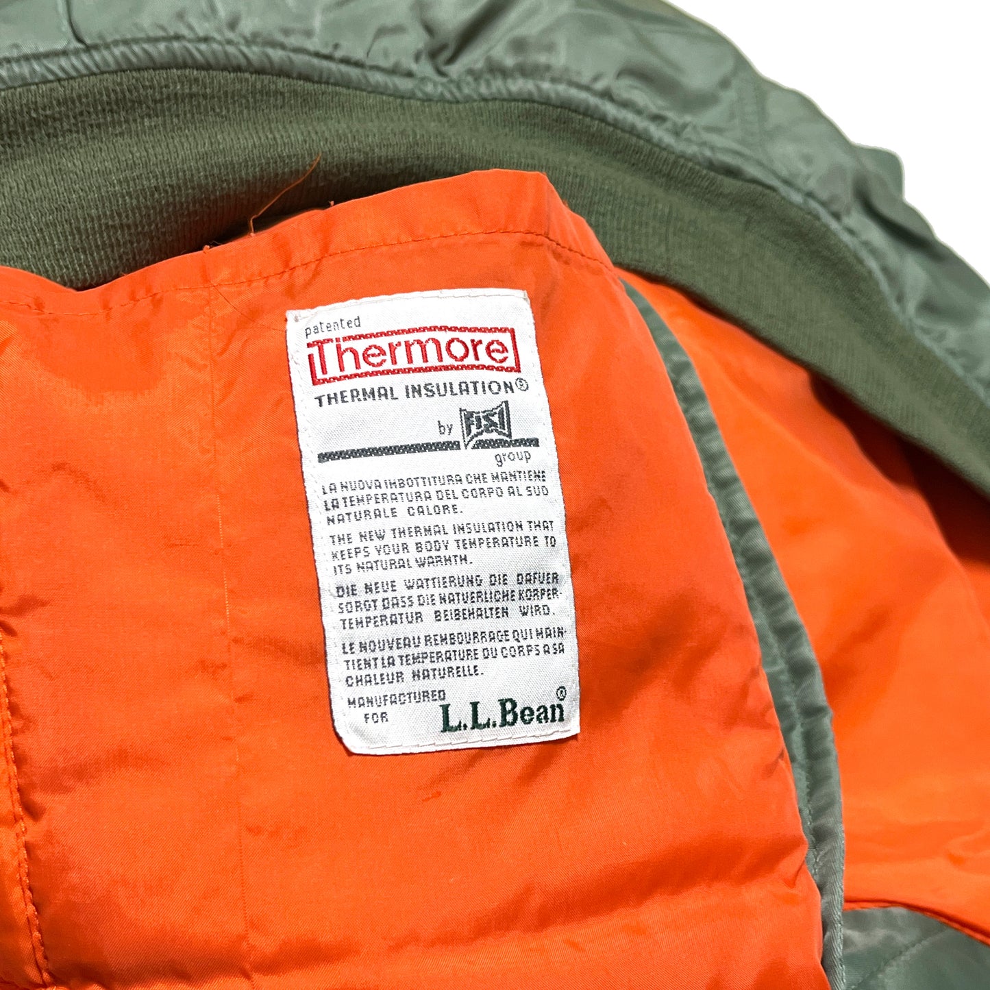 90's L.L.Bean MA-1 Type オリーブ Size (XXL-TALL)