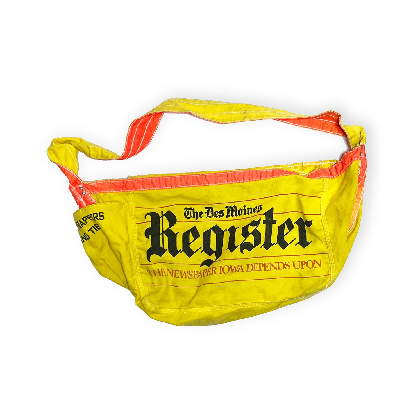 70's〜 Newspaper Bag "Regrster" フラップ付き