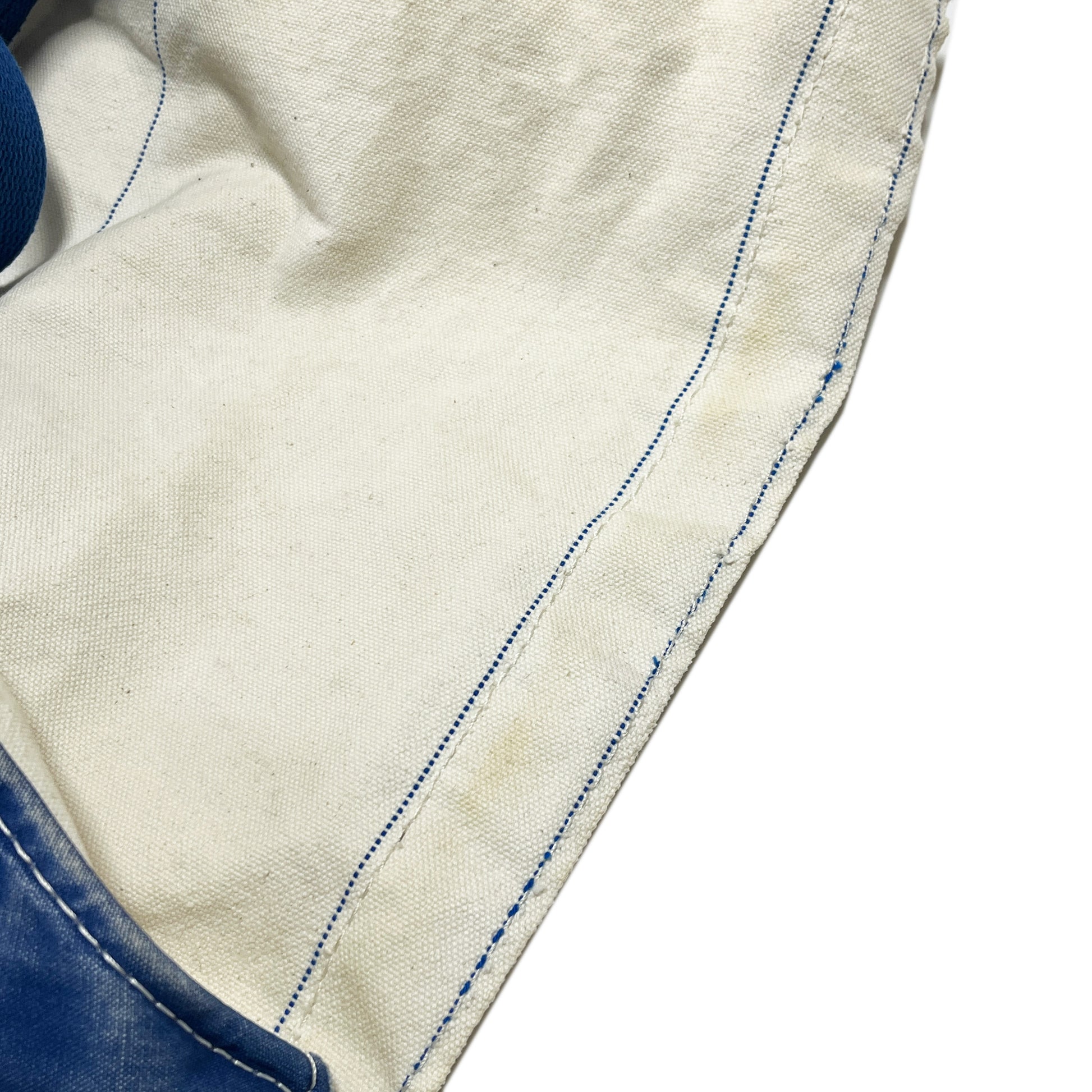 80s L.L.Bean 2Way Canvas Tote Bag ディテール 1 ファスナーと縫い目