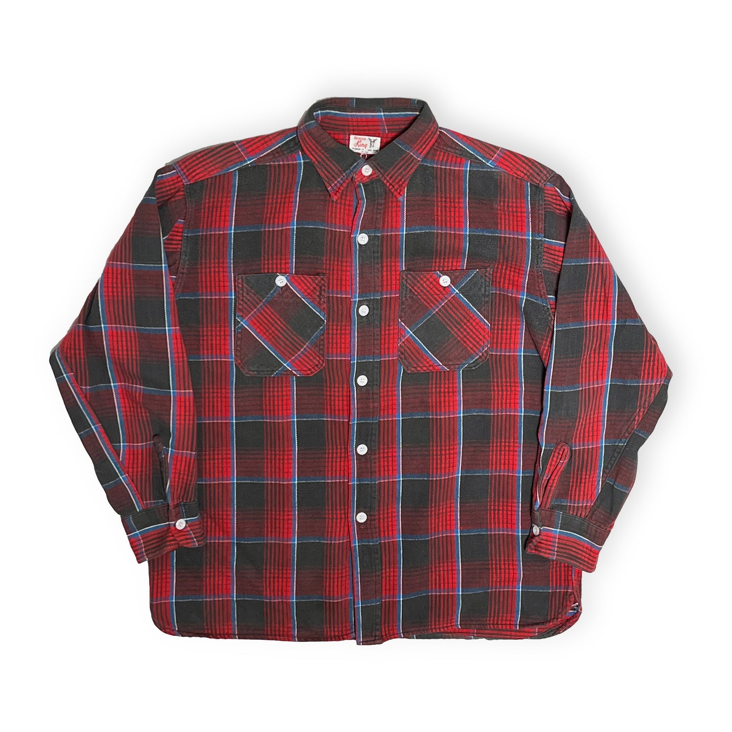 60's Winter King Nel SH 好配色チェック マチ付き Size (L)位