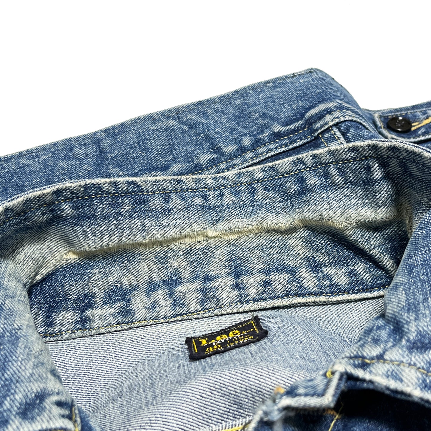 60s〜 Lee 101-J Denim JKT 46-LONG レア ブランドタグ 2 襟裏 Leeタグ サイズ46