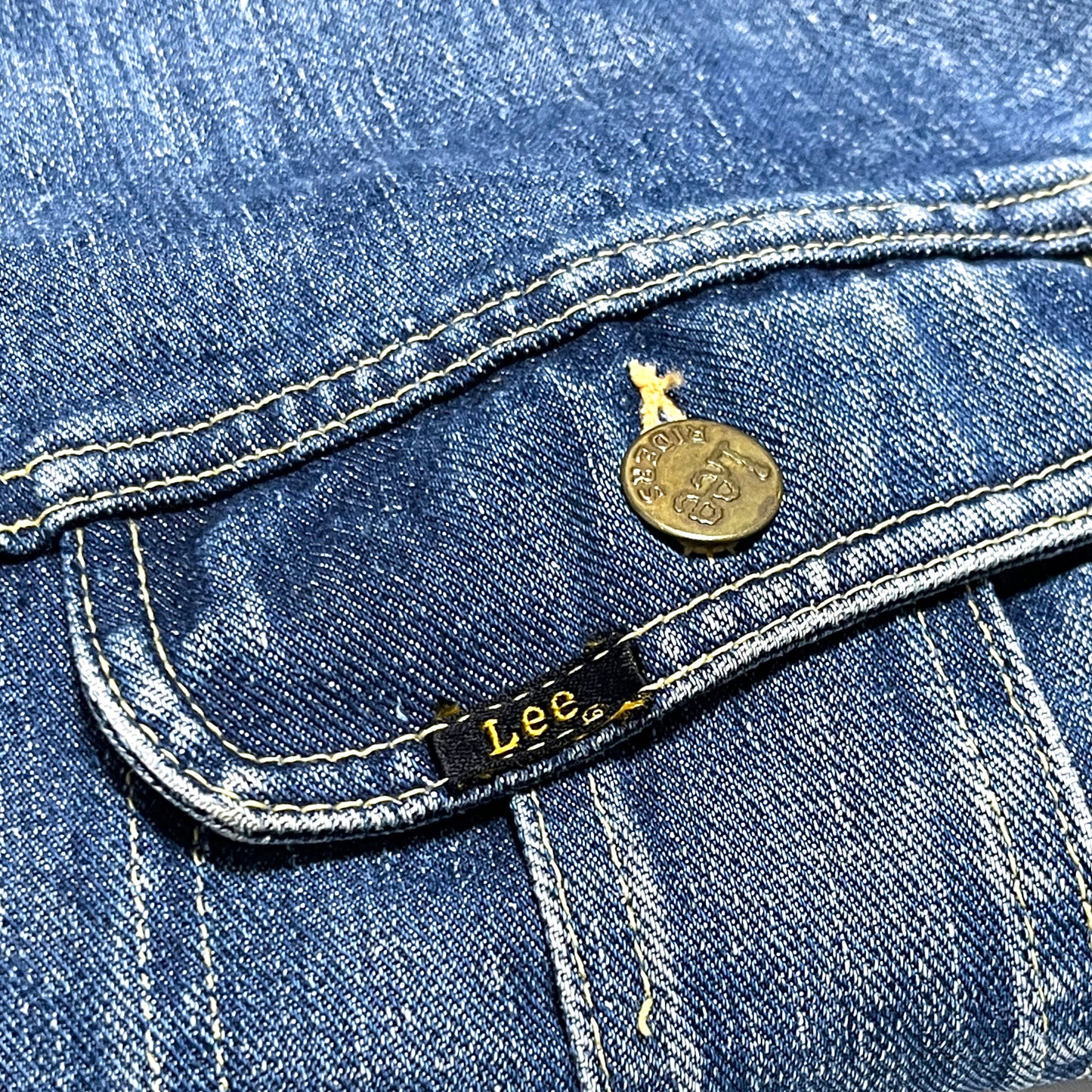 60s〜 Lee 101-J Denim JKT 46-LONG レア ディテール ポケット 金ボタン Leeタグ