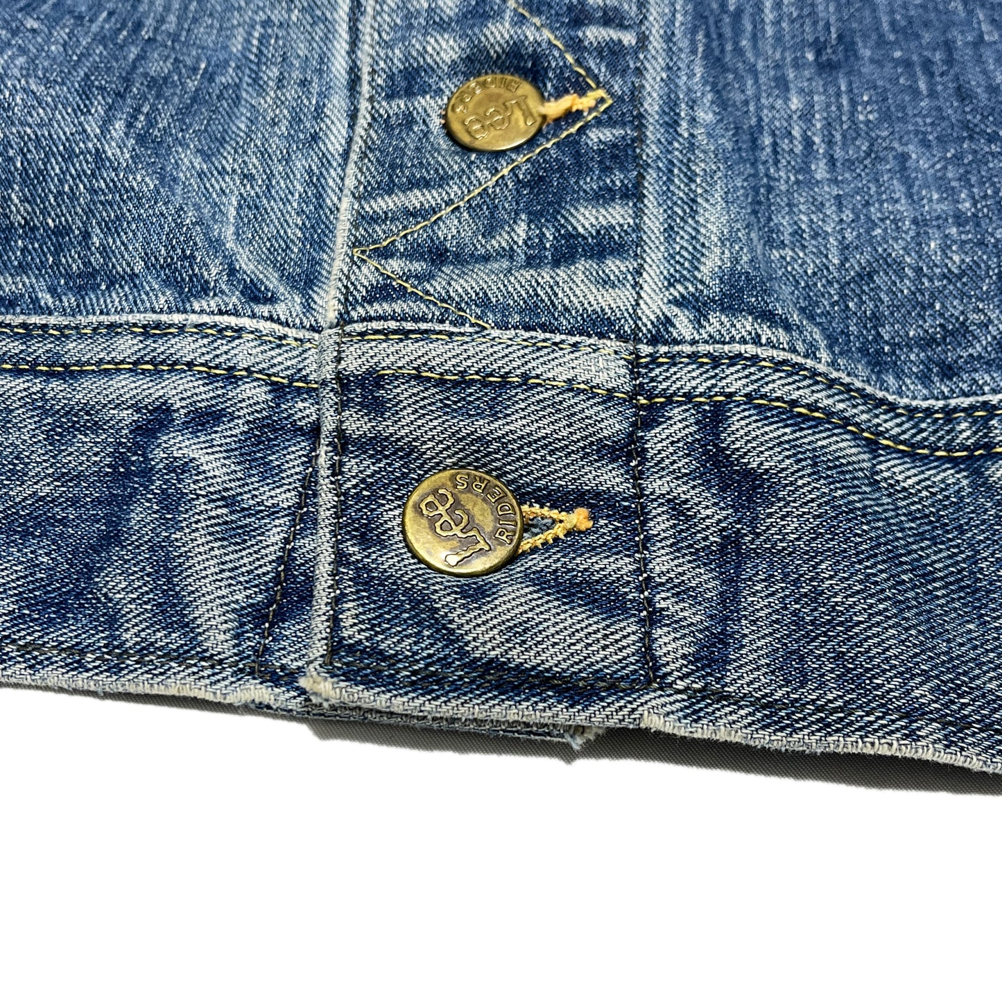 60s〜 Lee 101-J Denim JKT 46-LONG レア ディテール ボタン 金ボタン