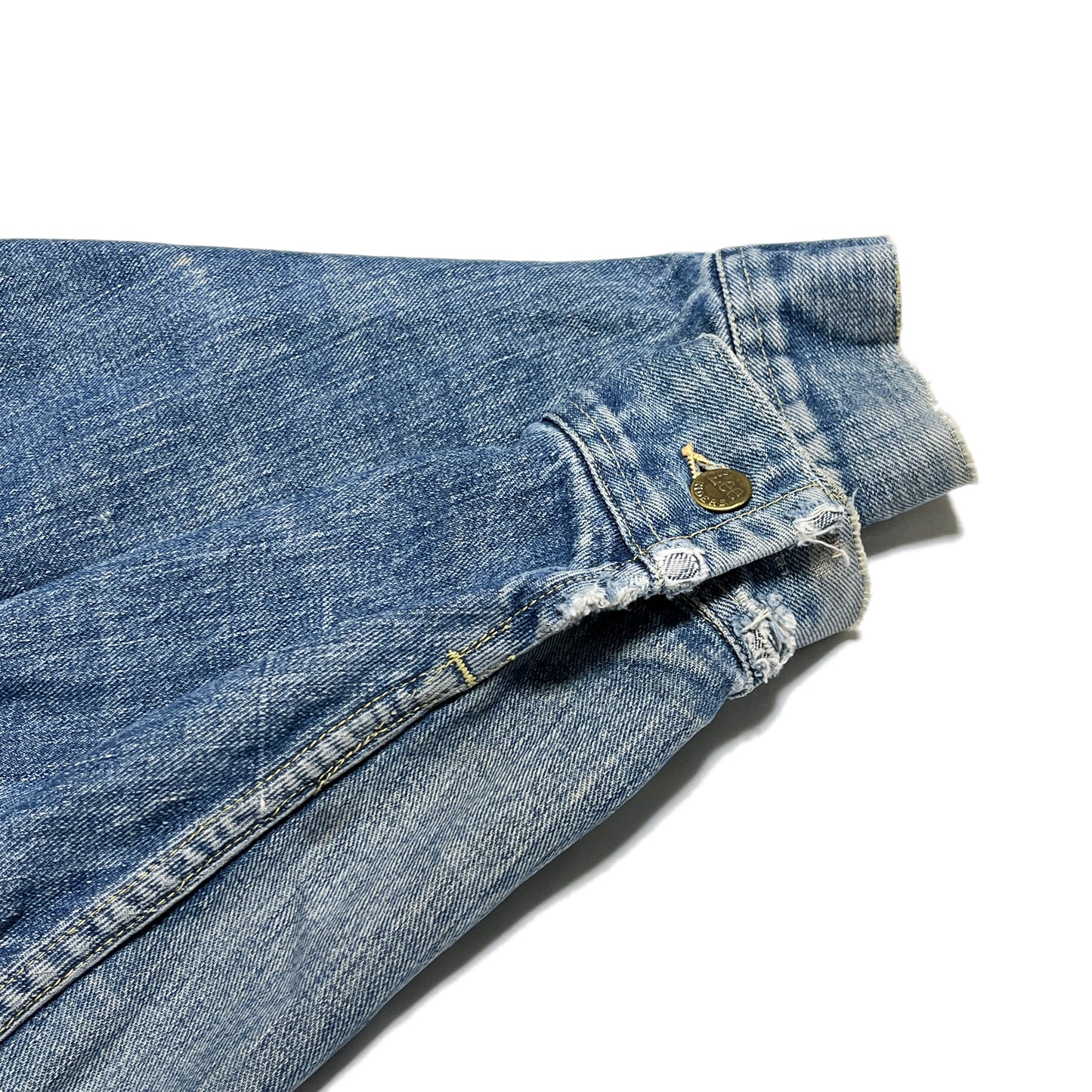 60s〜 Lee 101-J Denim JKT 46-LONG レア ブランドタグ 4 襟裏 Leeタグ サイズ46