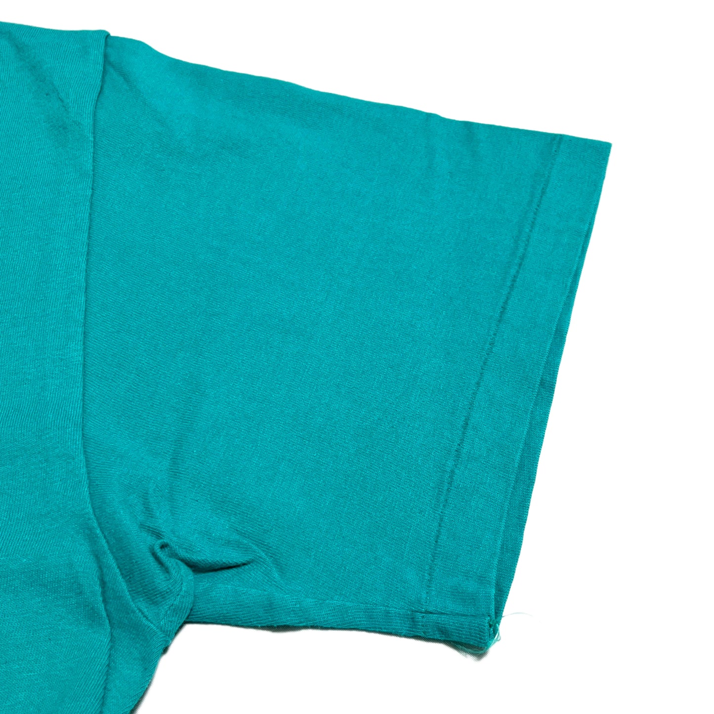 90s Hanes エロ T L レア ディテール 青緑色 袖の端