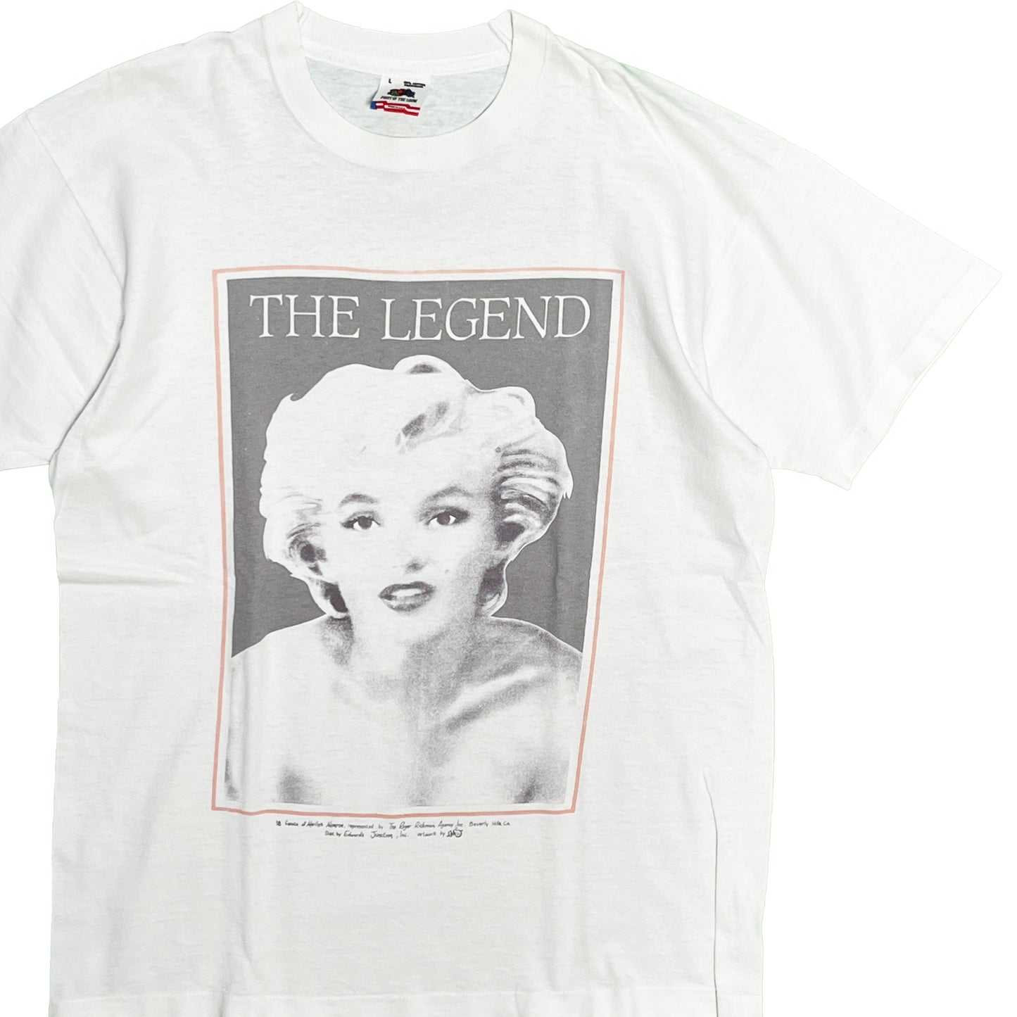 90's FRUIT OF THE LOOM Marilyn Monroe T Size (L)