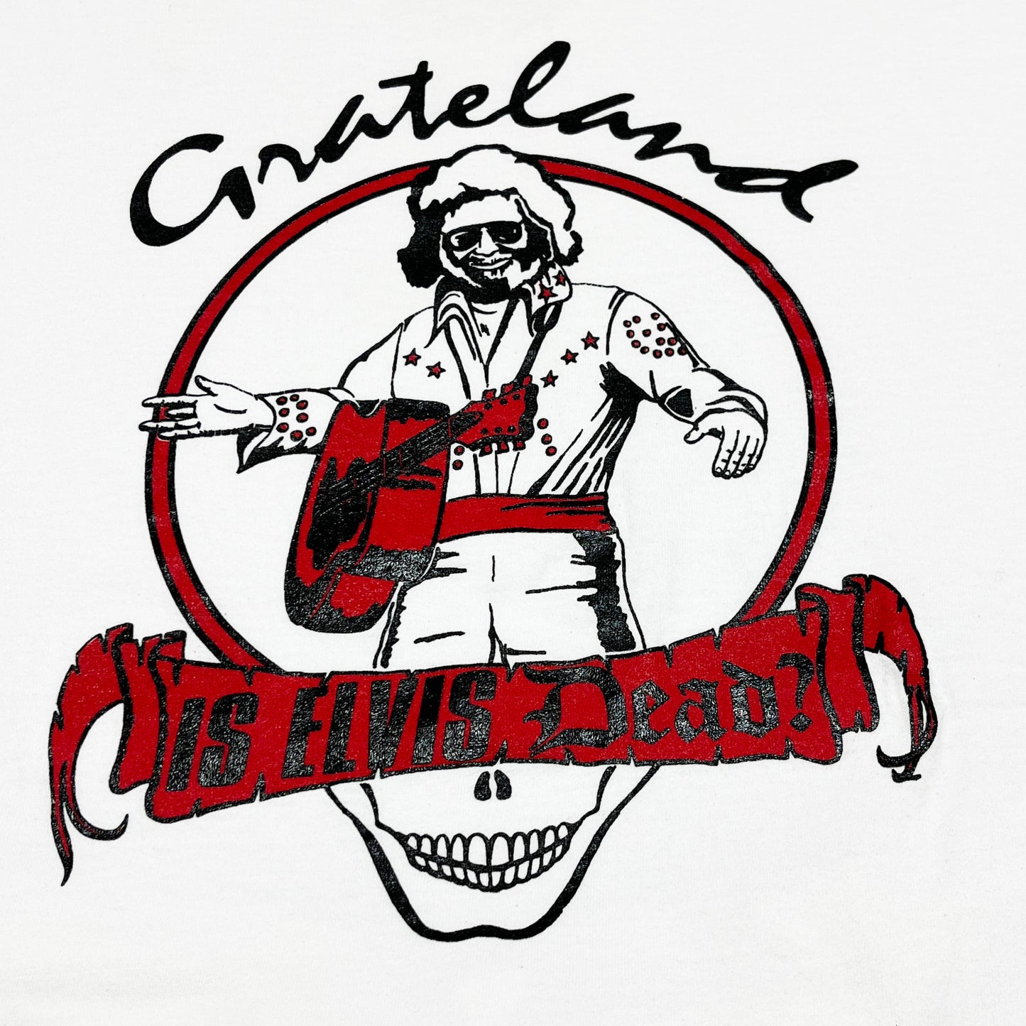 90's FRUIT OF THE LOOM Gratefuldead Elvis パロディー Size (XL)位