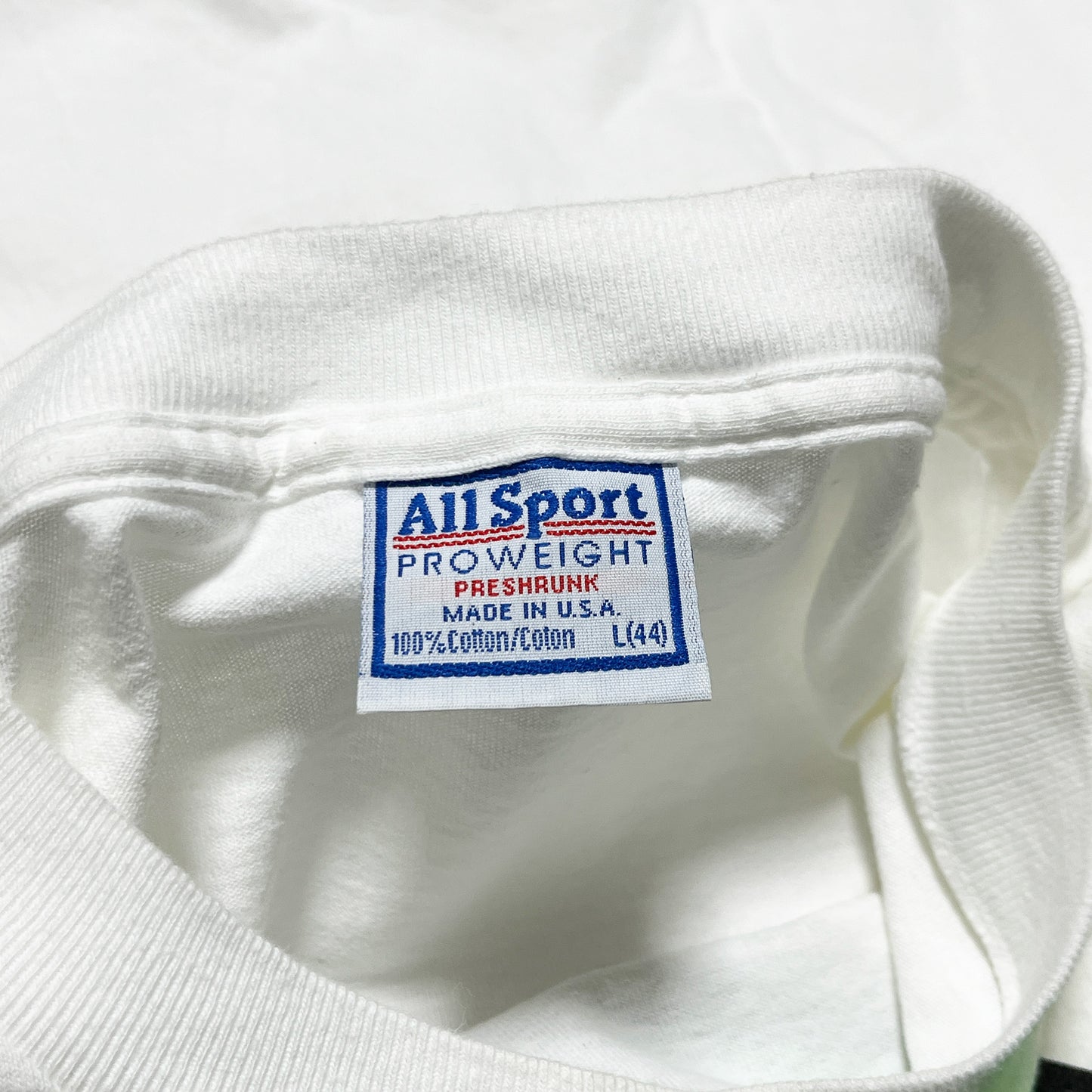 90s Allsport ULTRAMAN T L ブランドタグ All Sport PROWEIGHTタグ 100% Cot