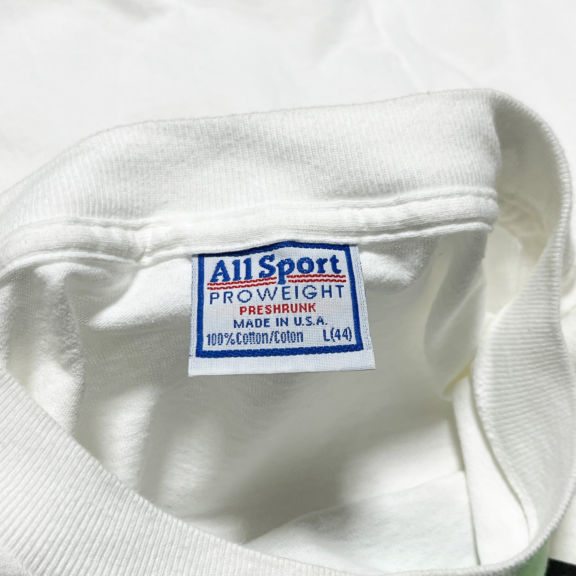 90s Allsport ULTRAMAN T L ブランドタグ All Sport PROWEIGHTタグ 100% Cot