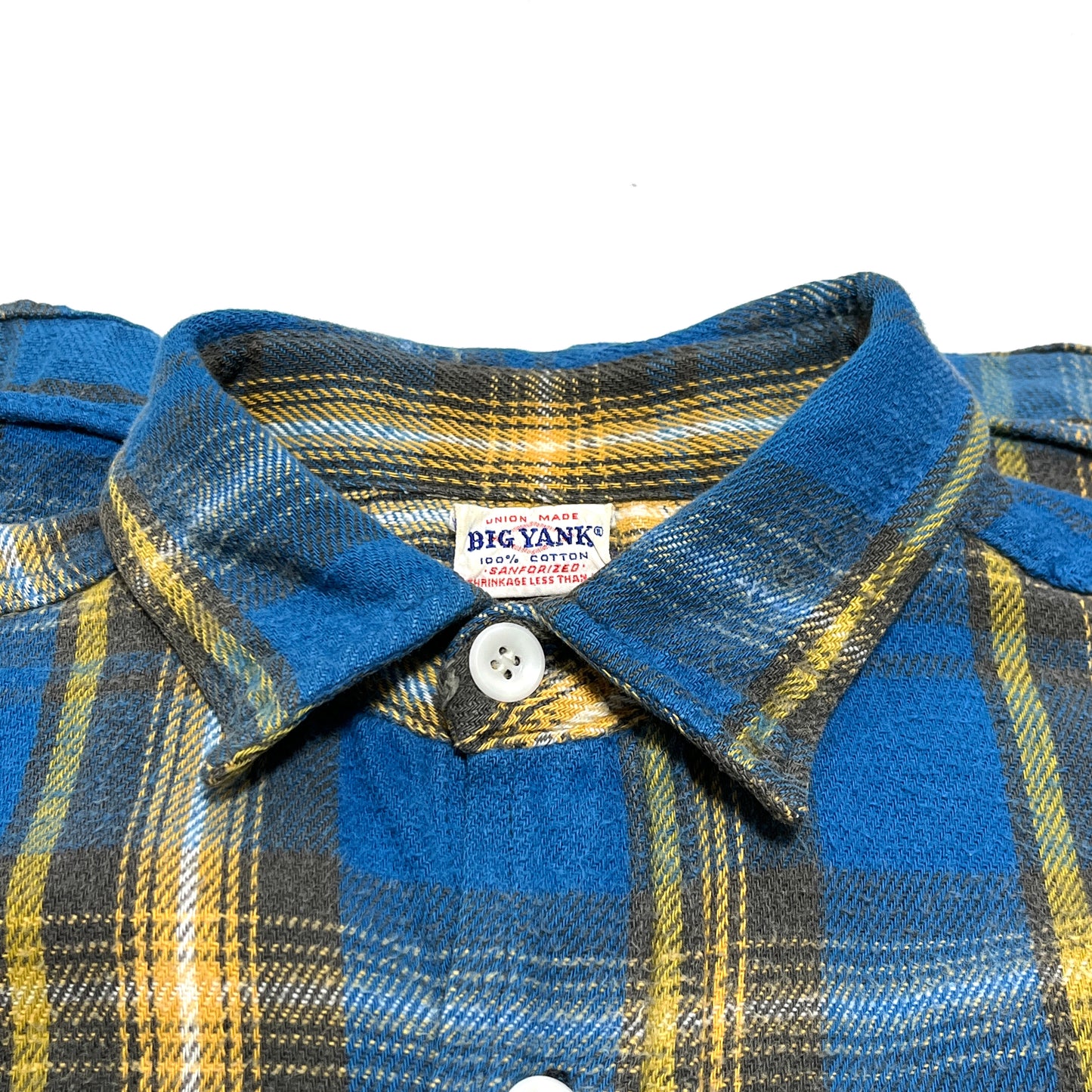 60's BIG YANK Nel SH マチ付き 好配色チェック Size (ML)位