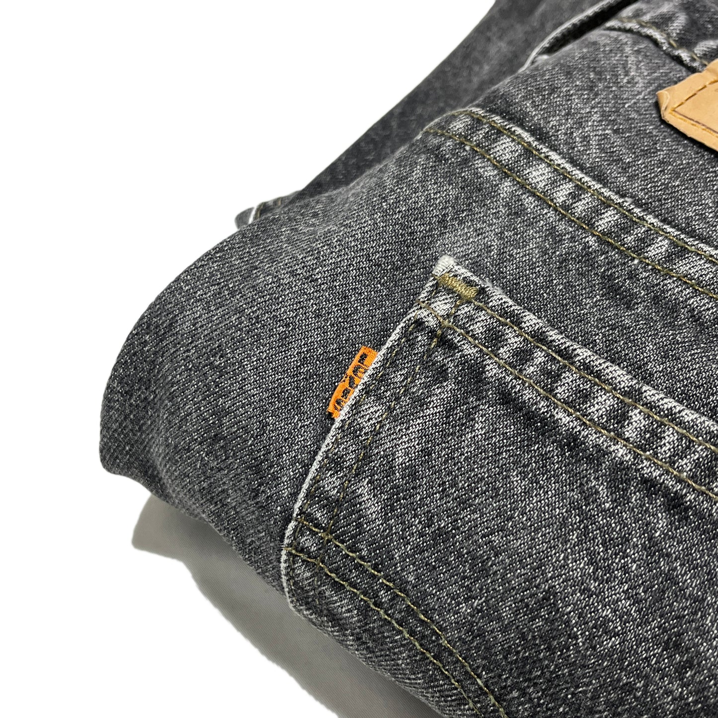 90s Levi's 517 Black Denim PT W32 L28.5 ディテール バックポケット タグ