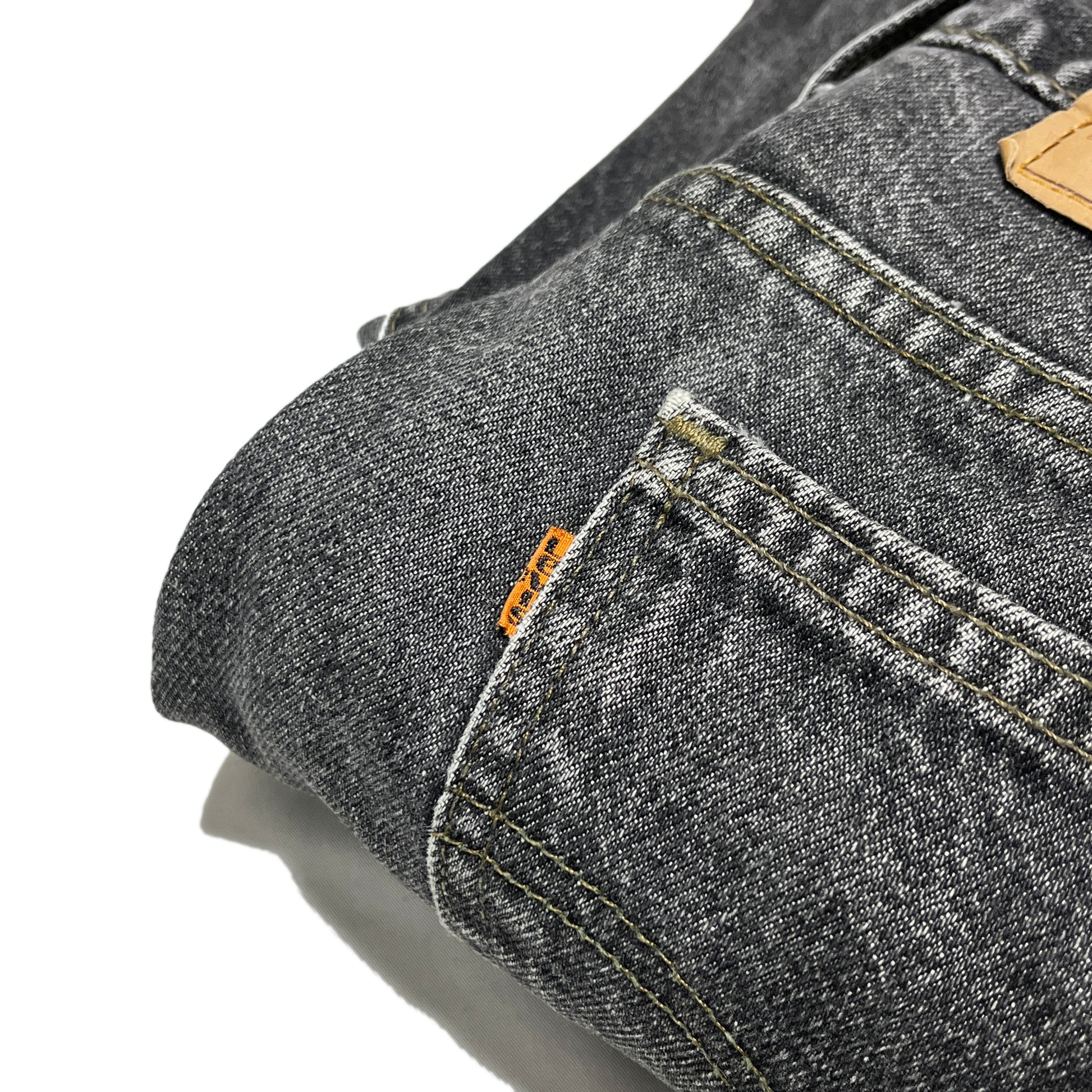 90s Levi's 517 Black Denim PT W32 L28.5 ディテール バックポケット タグ