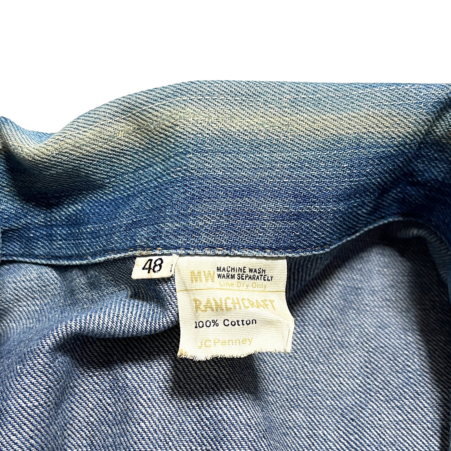 70's RANCHCRAFT Denim JKT 極上雰囲気 Size (48) ビッグサイズ！