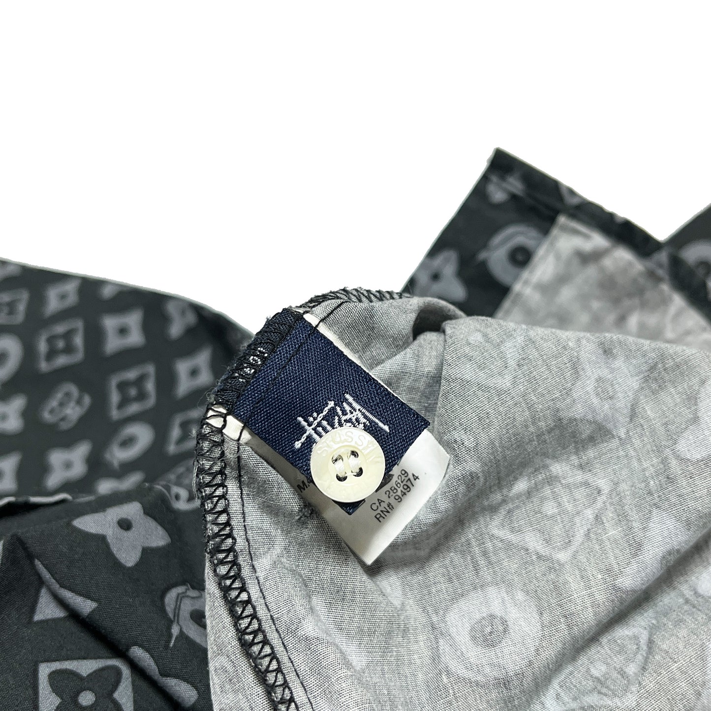 90's〜 Old Stussy LV Parody モノグラム ボタンダウン L/S SH Size (L)