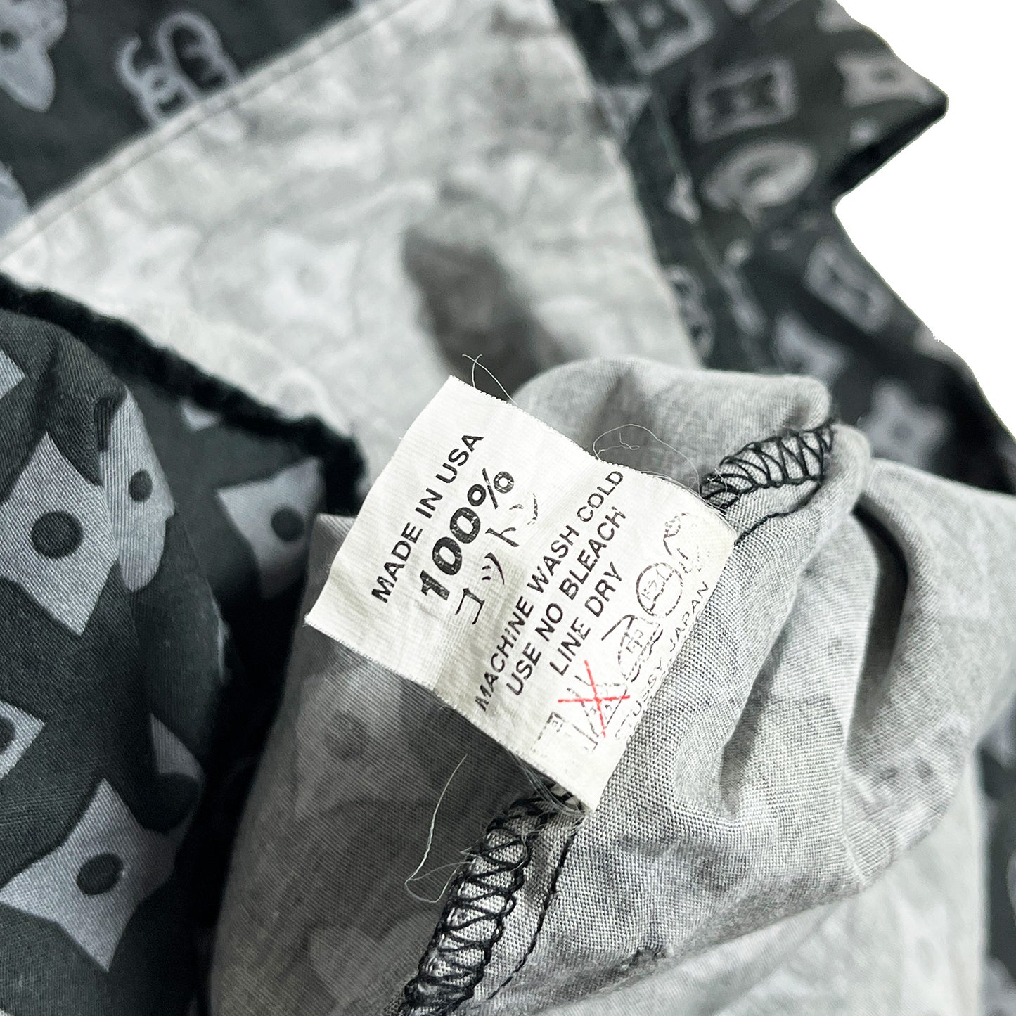 90's〜 Old Stussy LV Parody モノグラム ボタンダウン L/S SH Size (L)