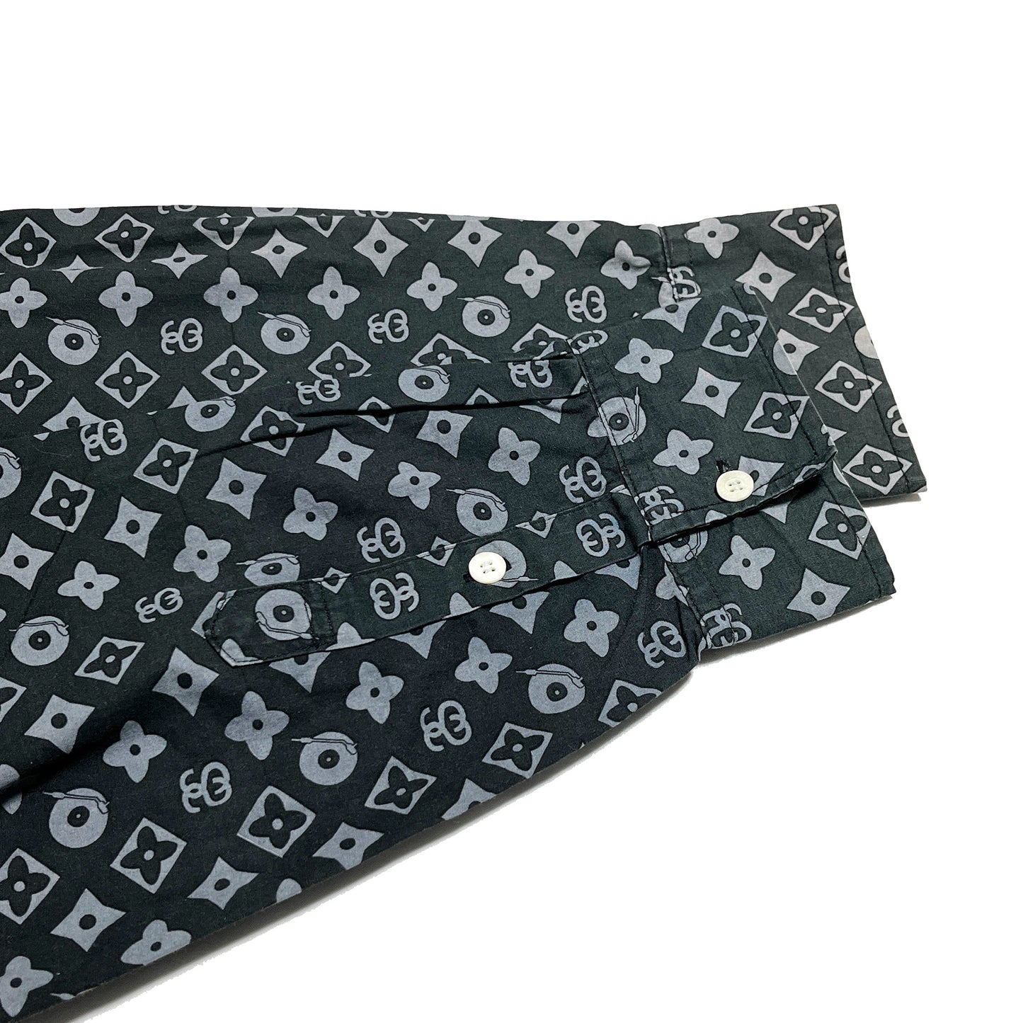 90's〜 Old Stussy LV Parody モノグラム ボタンダウン L/S SH Size (L)