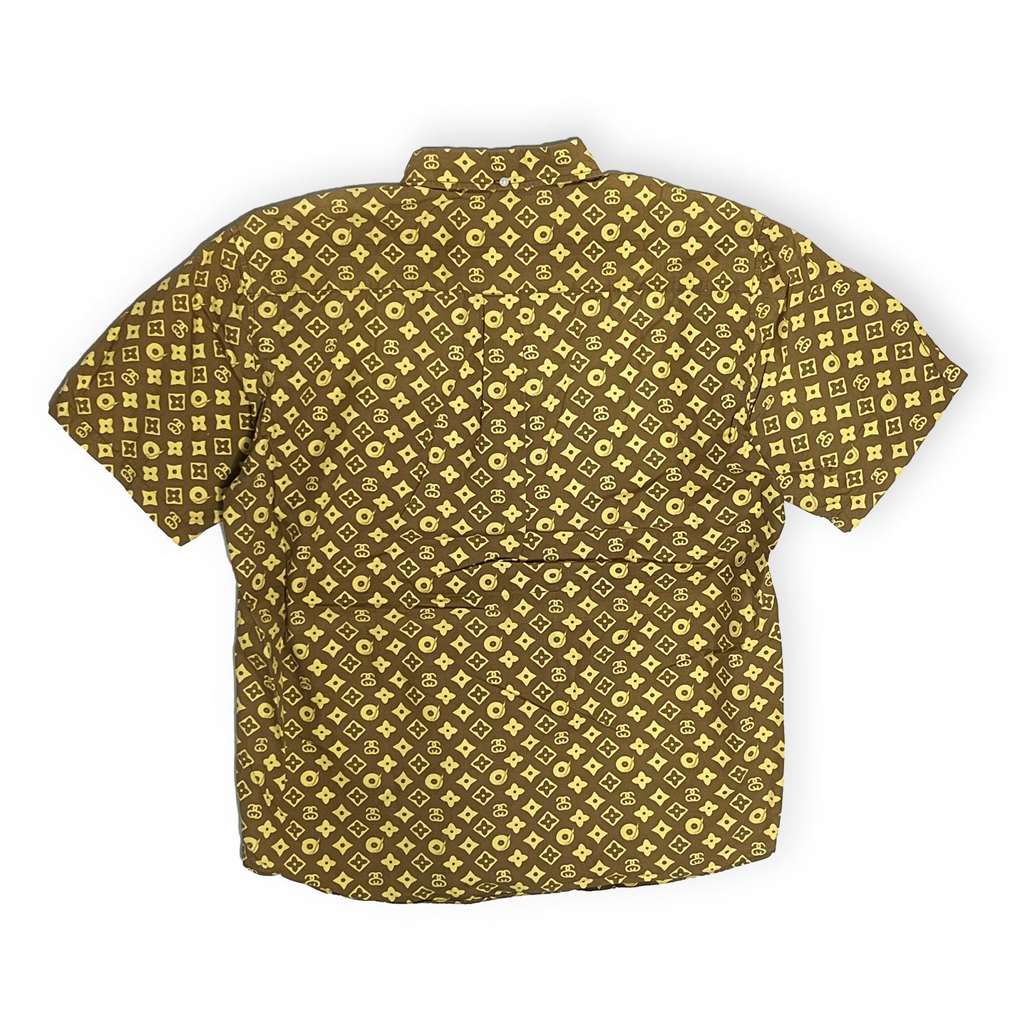 90's〜 Old Stussy LV Parody モノグラム ボタンダウン S/S SH Size (L)