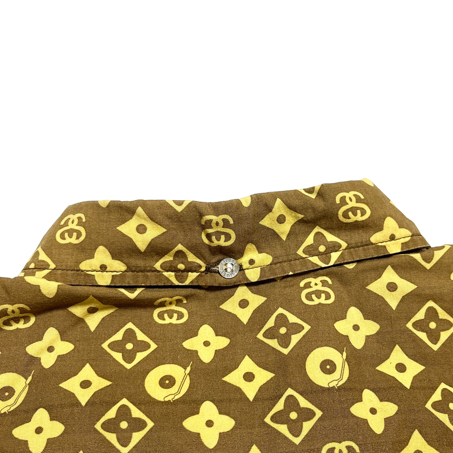 90's〜 Old Stussy LV Parody モノグラム ボタンダウン S/S SH Size (L)