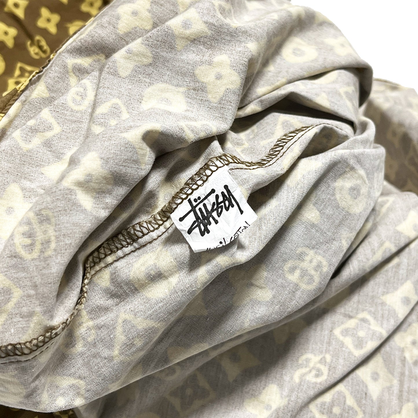 90's〜 Old Stussy LV Parody モノグラム ボタンダウン S/S SH Size (L)