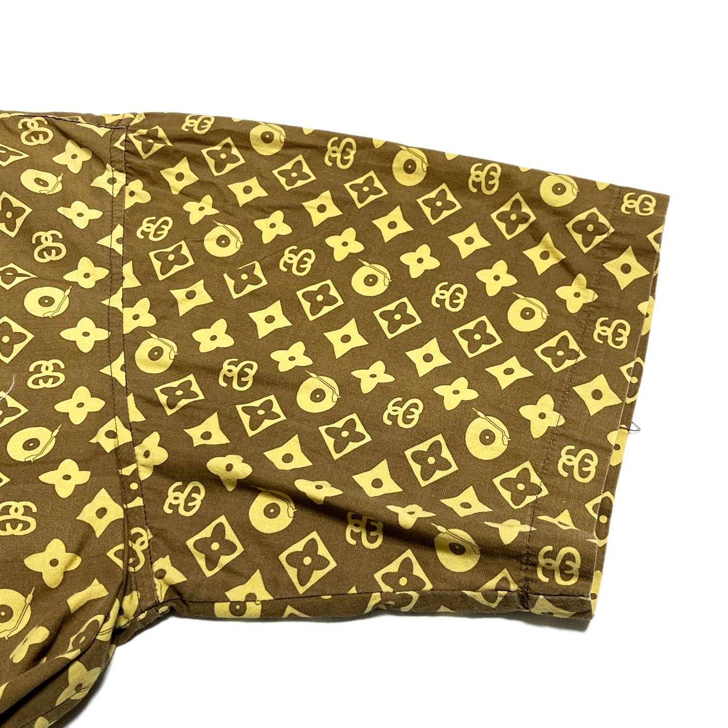 90's〜 Old Stussy LV Parody モノグラム ボタンダウン S/S SH Size (L)