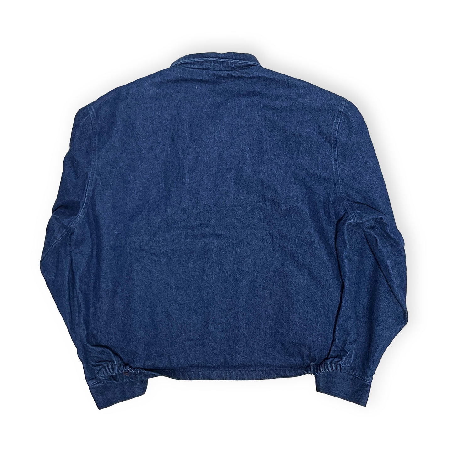 70s SPORTSMASTER Denim Swing Top 濃紺 XL 背面 濃紺のジーンジャケット 背面 袖のゴム締め