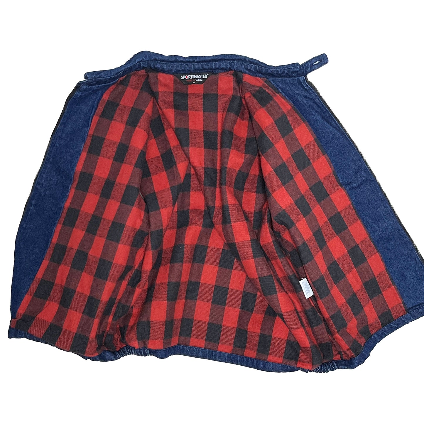 70s SPORTSMASTER Denim Swing Top 濃紺 XL ブランドタグ 1 内側のタグ SPORTSMASTER XL サイズ