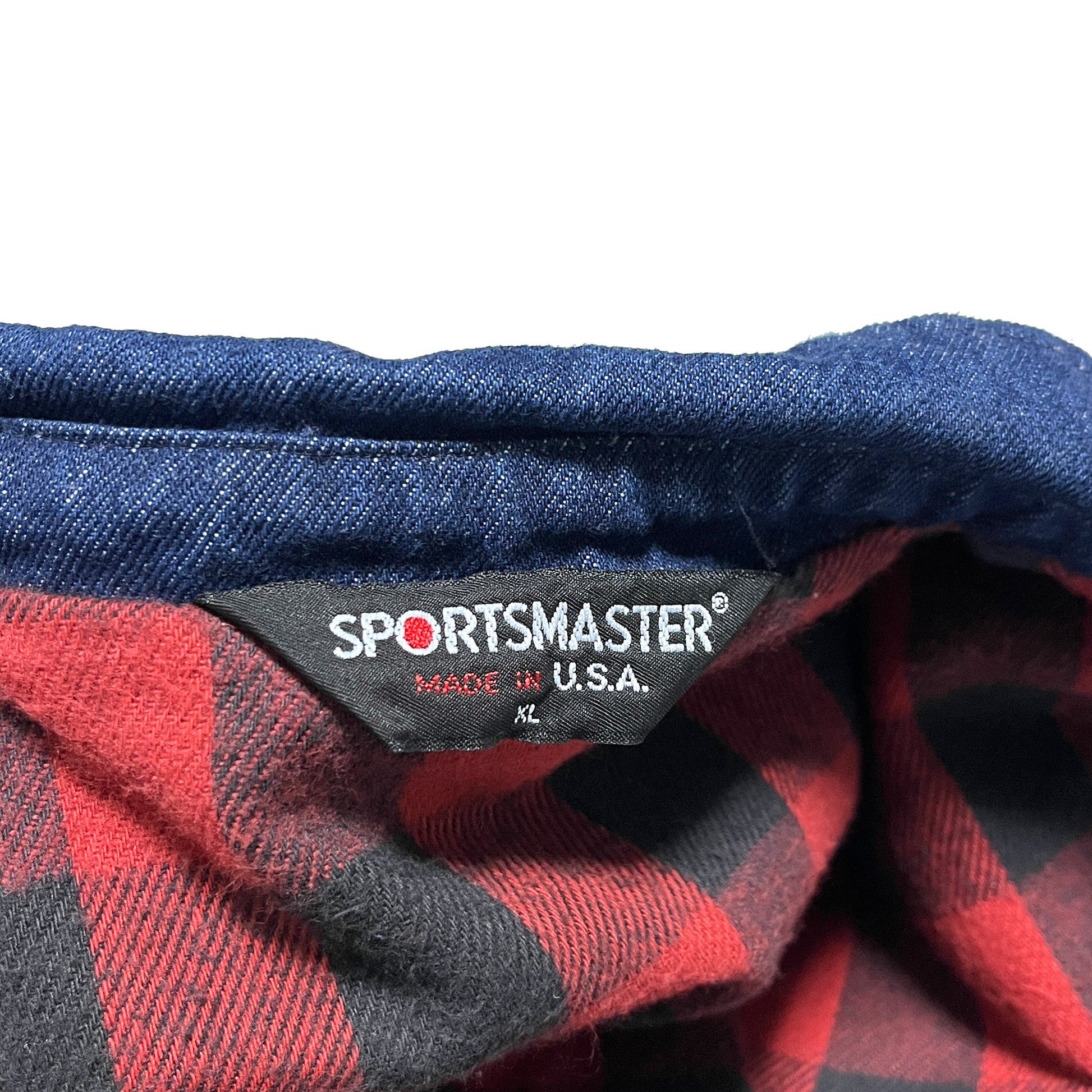 70s SPORTSMASTER Denim Swing Top 濃紺 XL ブランドタグ 2 内側のタグ SPORTSMASTER XL サイズ