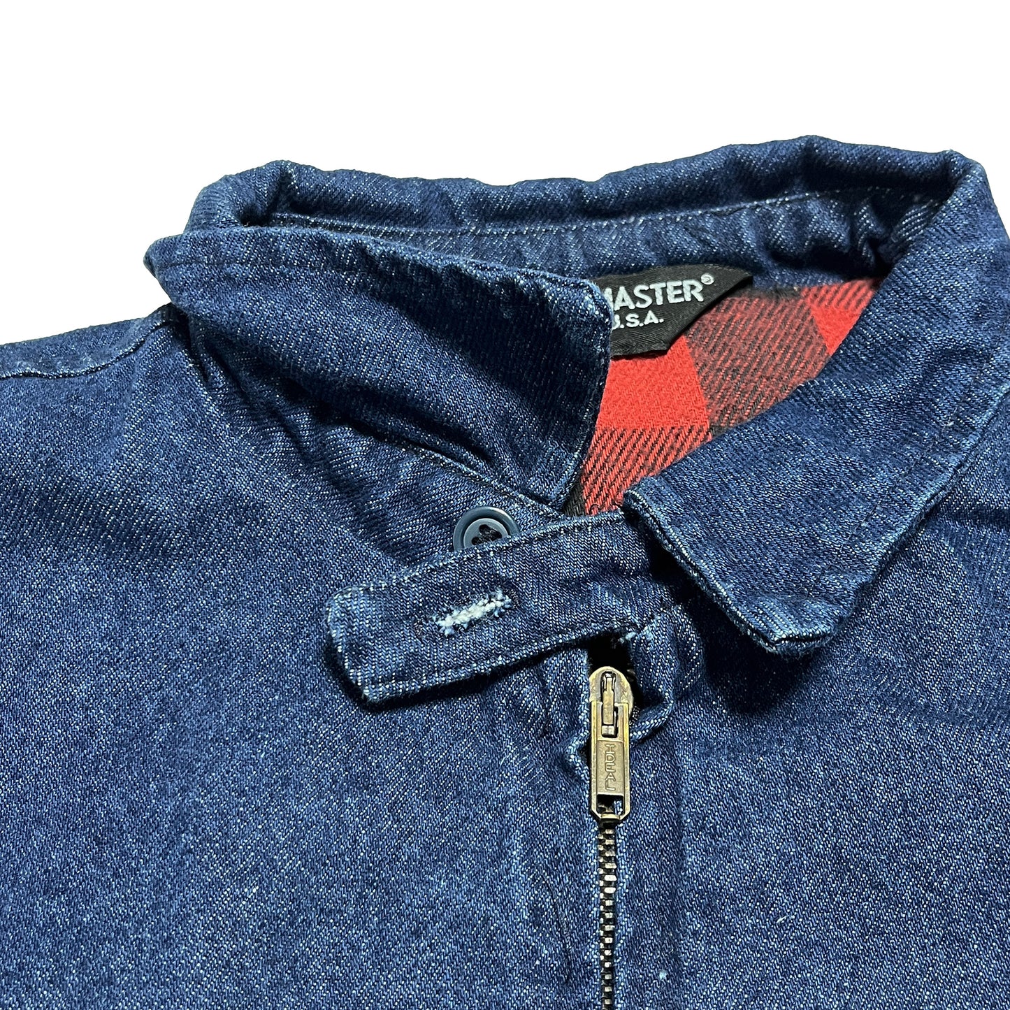 70s SPORTSMASTER Denim Swing Top 濃紺 XL ブランドタグ 4 内側のタグ SPORTSMASTER XL サイズ