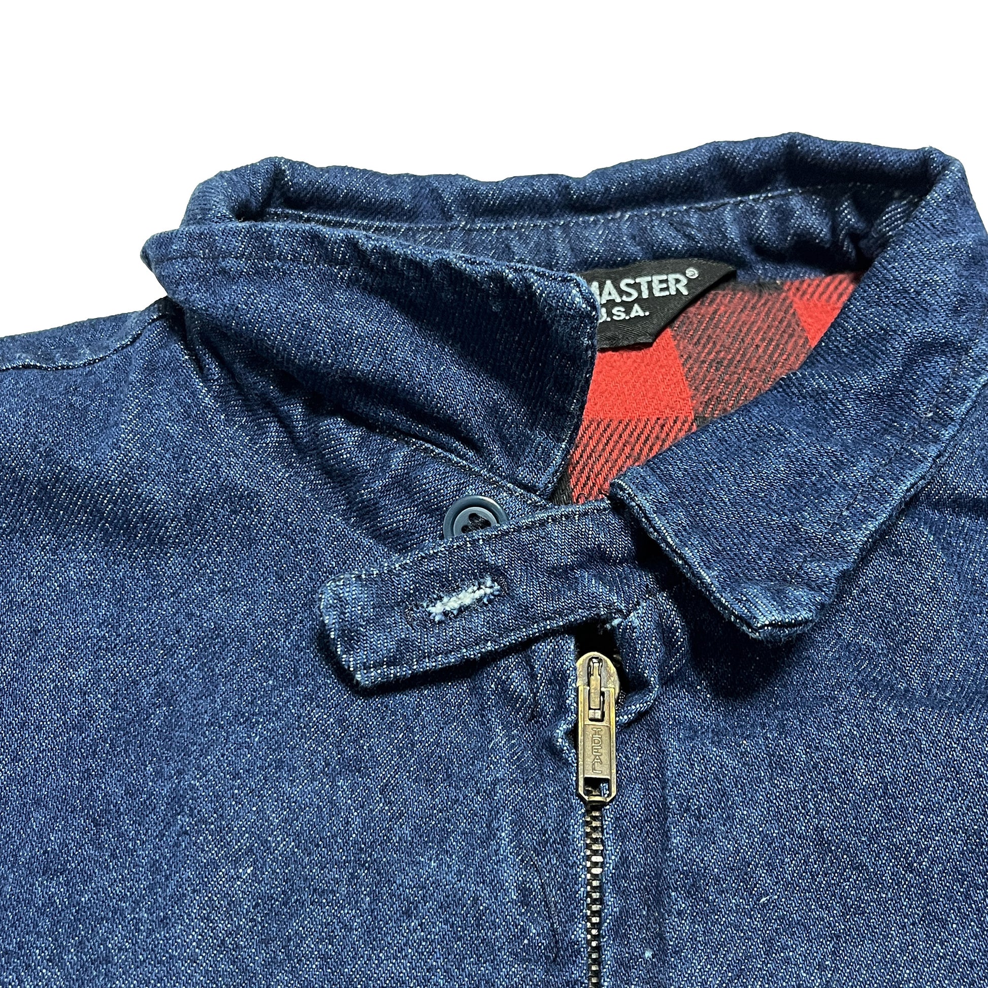 70s SPORTSMASTER Denim Swing Top 濃紺 XL ブランドタグ 4 内側のタグ SPORTSMASTER XL サイズ