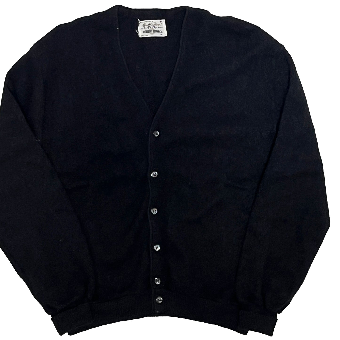 60's〜 ROBERT BRUCE Alpaca X Wool Cardigan ブラック Size (L)位
