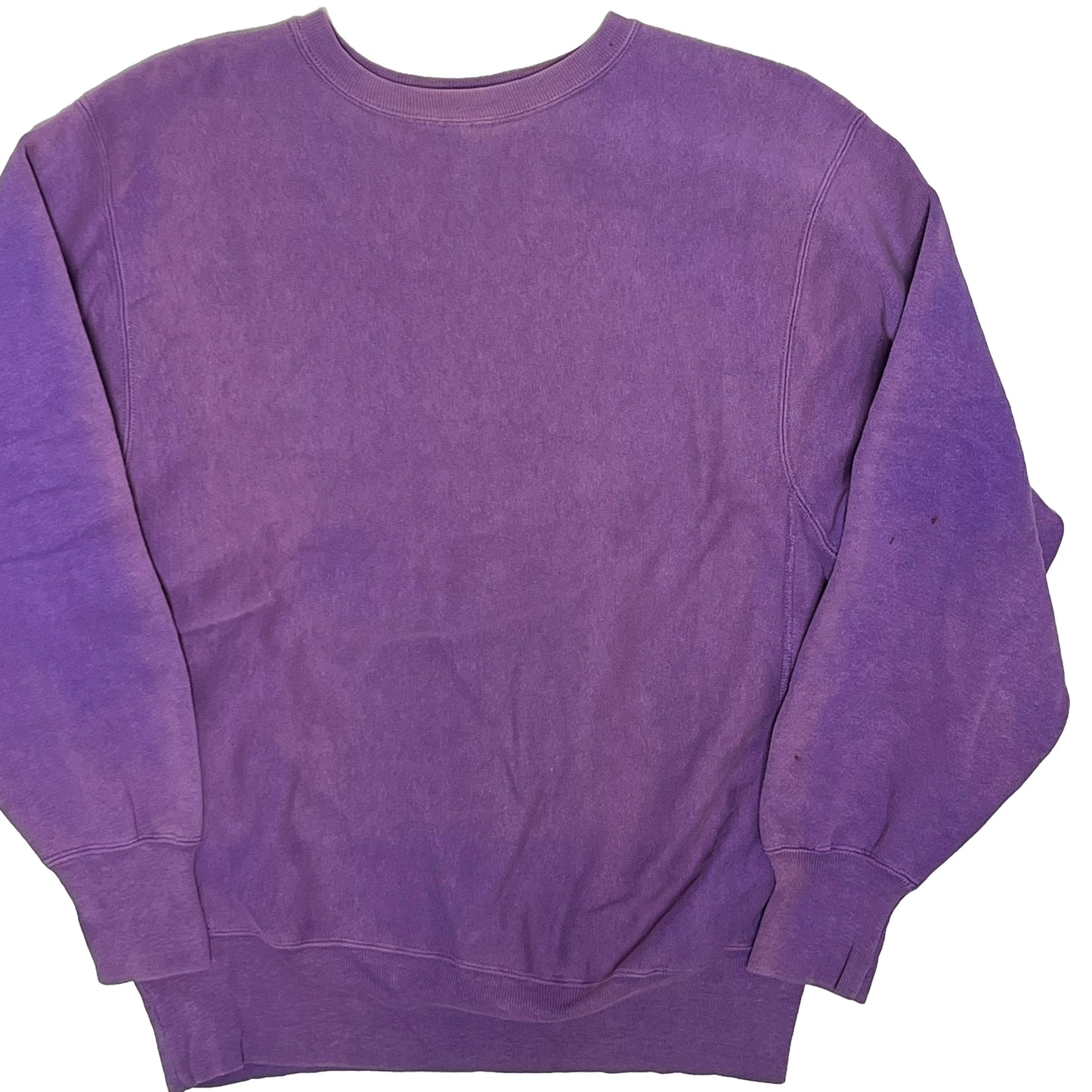 90's Champion R/W Crew パープル 胸目無し 極上雰囲気 Size (XL)