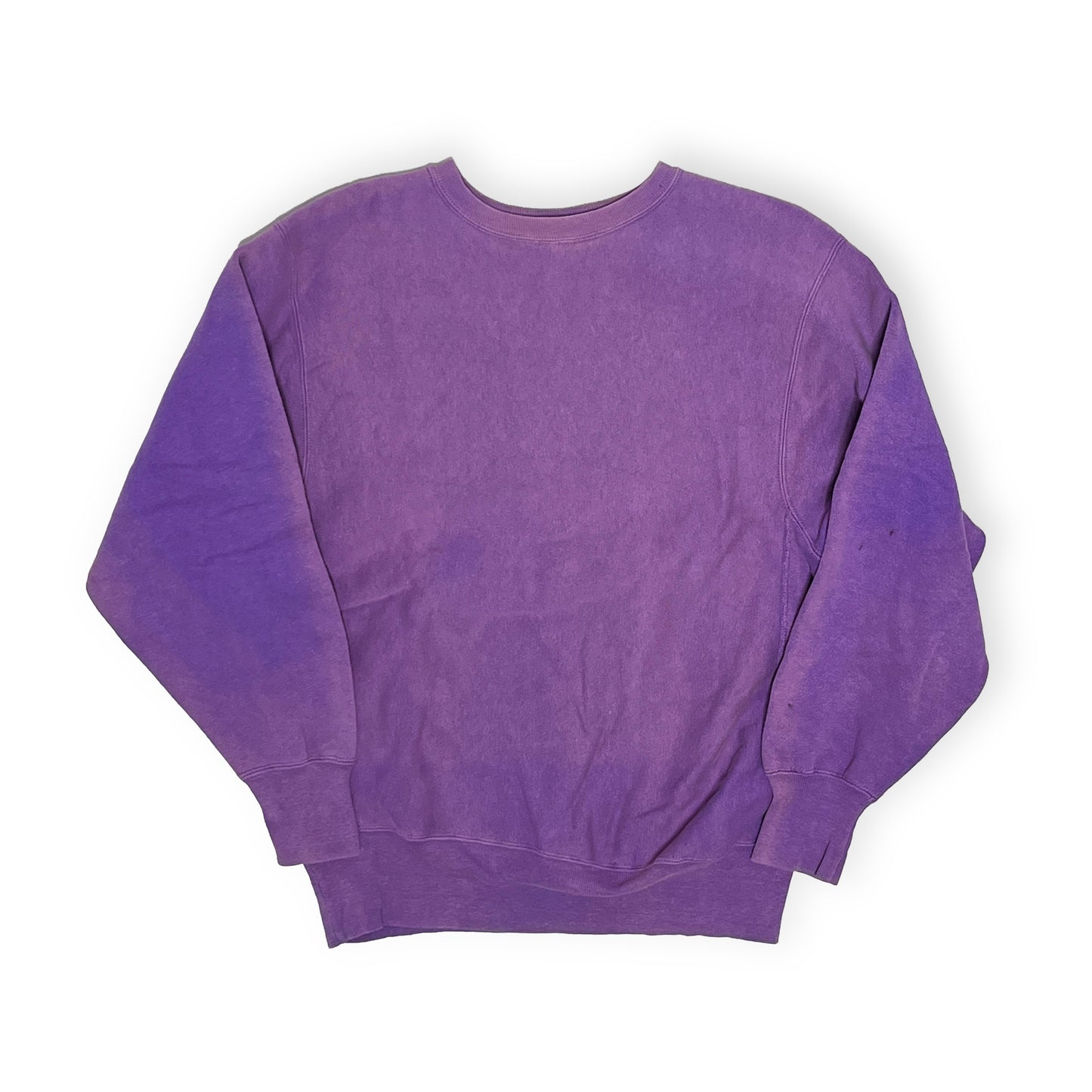 90's Champion R/W Crew パープル 胸目無し 極上雰囲気 Size (XL)