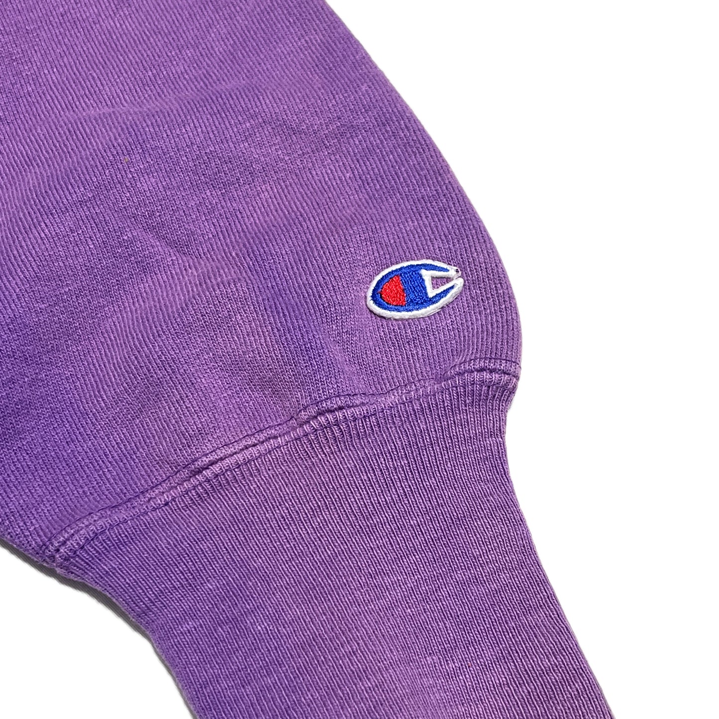 90's Champion R/W Crew パープル 胸目無し 極上雰囲気 Size (XL)