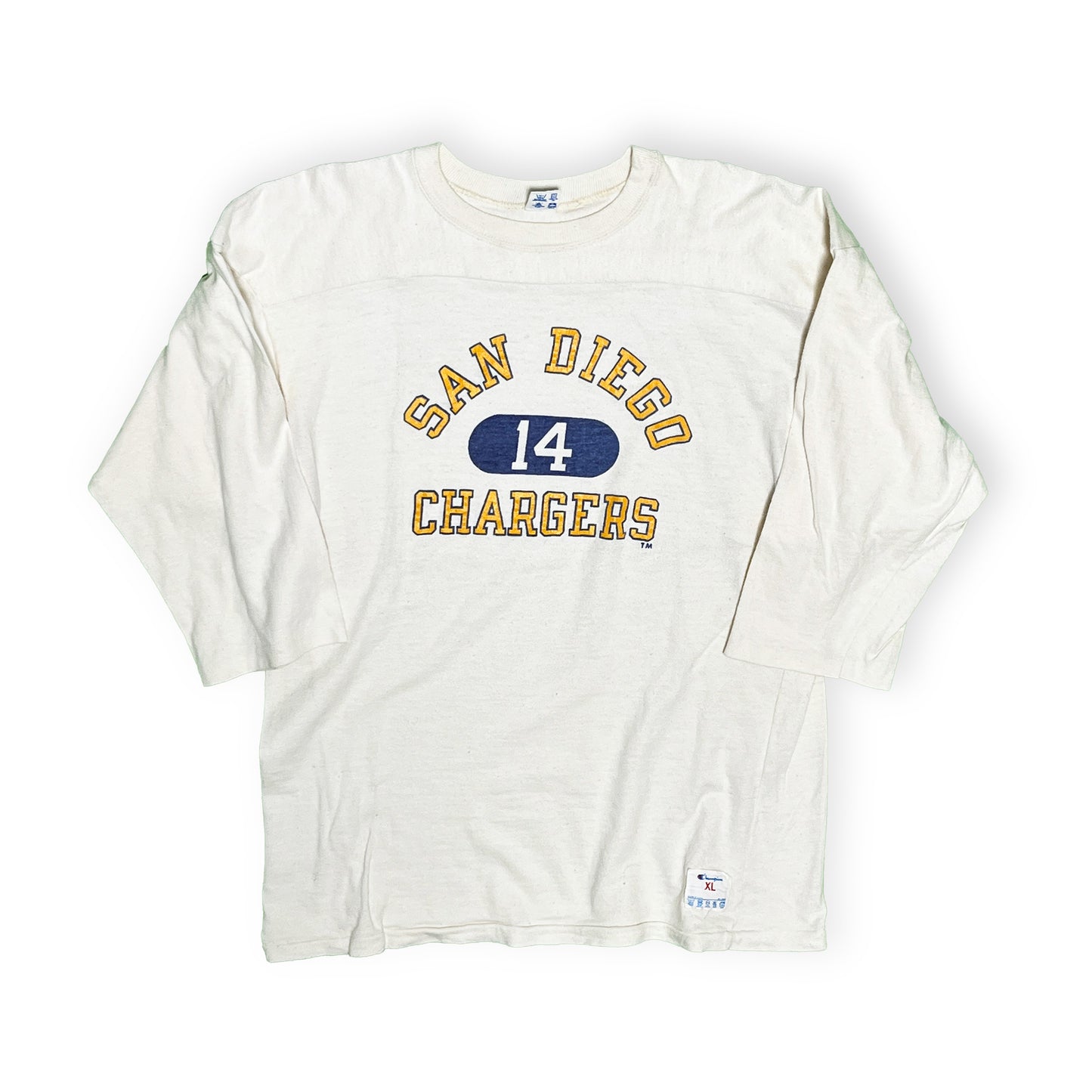 80's Champion Football T "SAN DIEGO 14 CHARGERS" Size (XL)