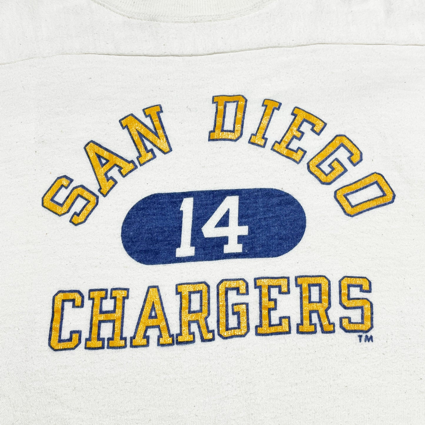 80's Champion Football T "SAN DIEGO 14 CHARGERS" Size (XL)