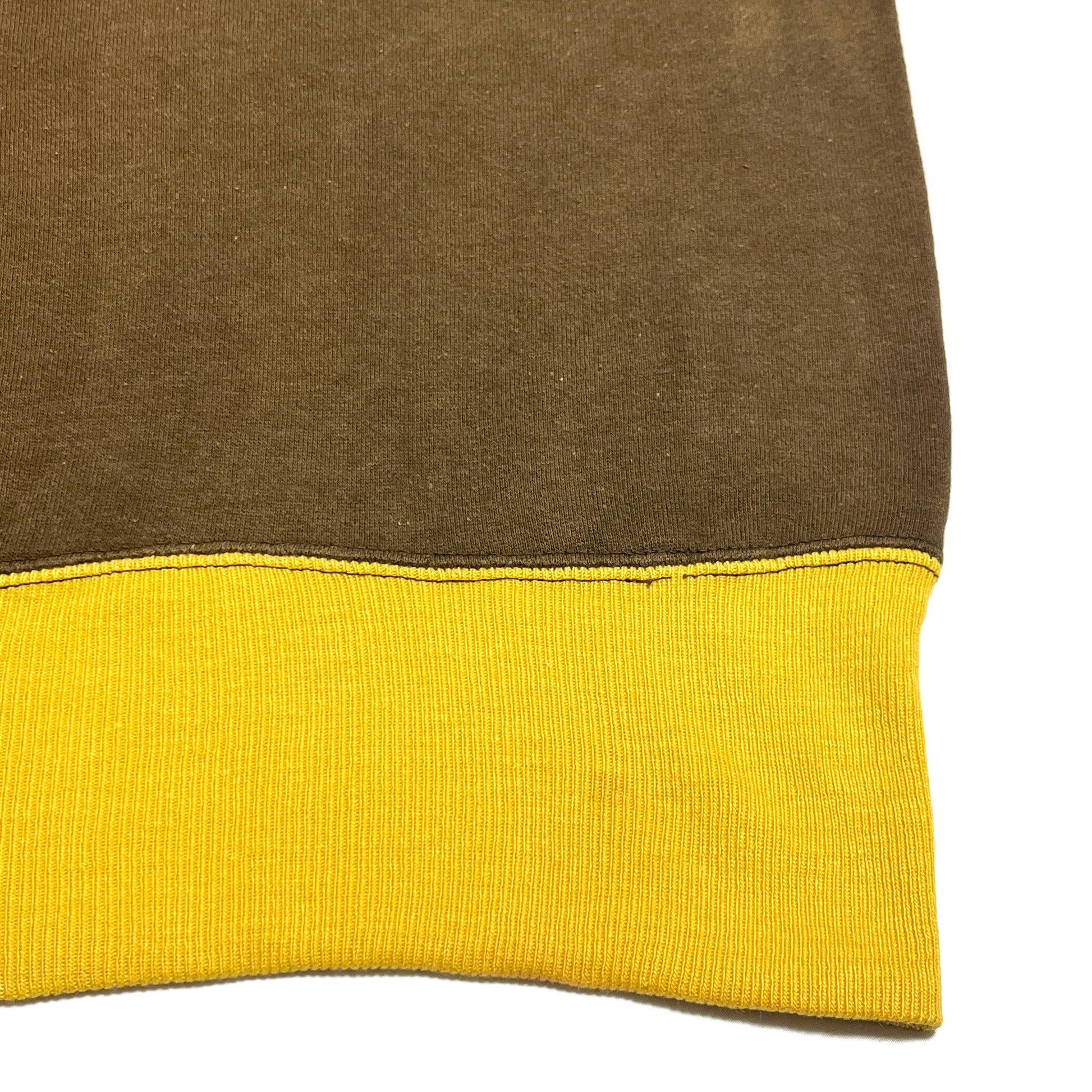 50s BodyGard 2Tone Sweat XXL 超 ディテール 3 素材 茶色 黄色のアクセント