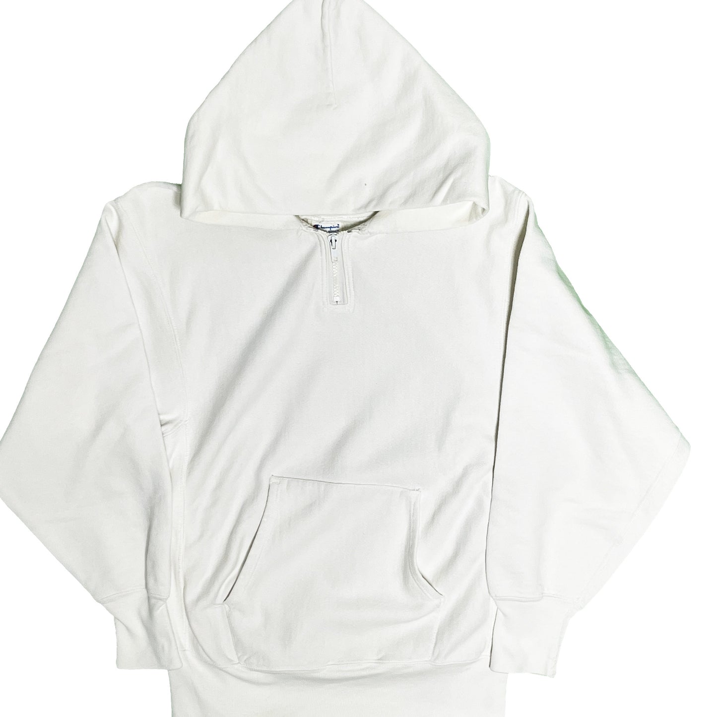 80's Champion プリントタグ R/W ハーフジップ Size (M) レア！