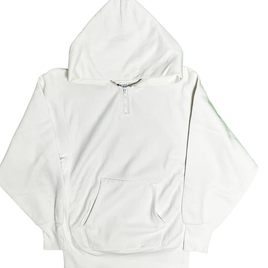 80's Champion プリントタグ R/W ハーフジップ Size (M) レア！