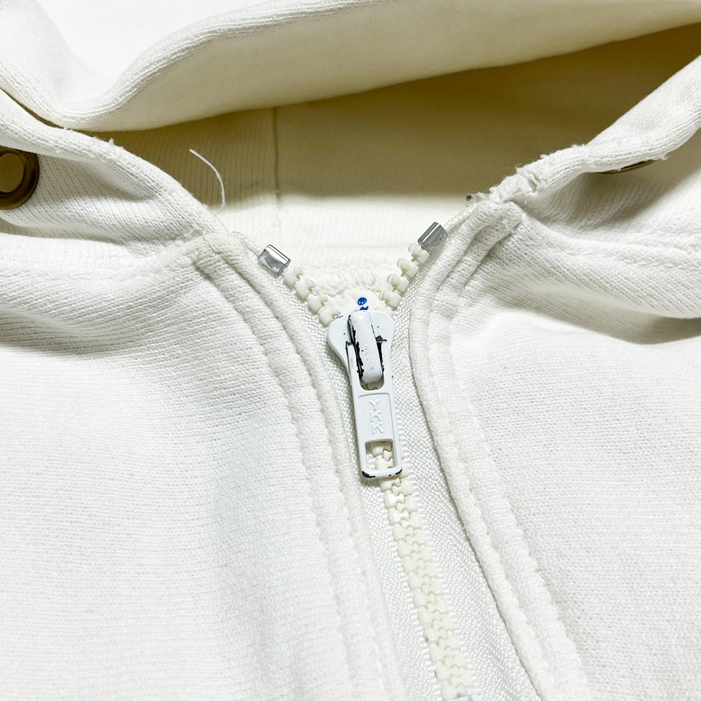 80's Champion プリントタグ R/W ハーフジップ Size (M) レア！