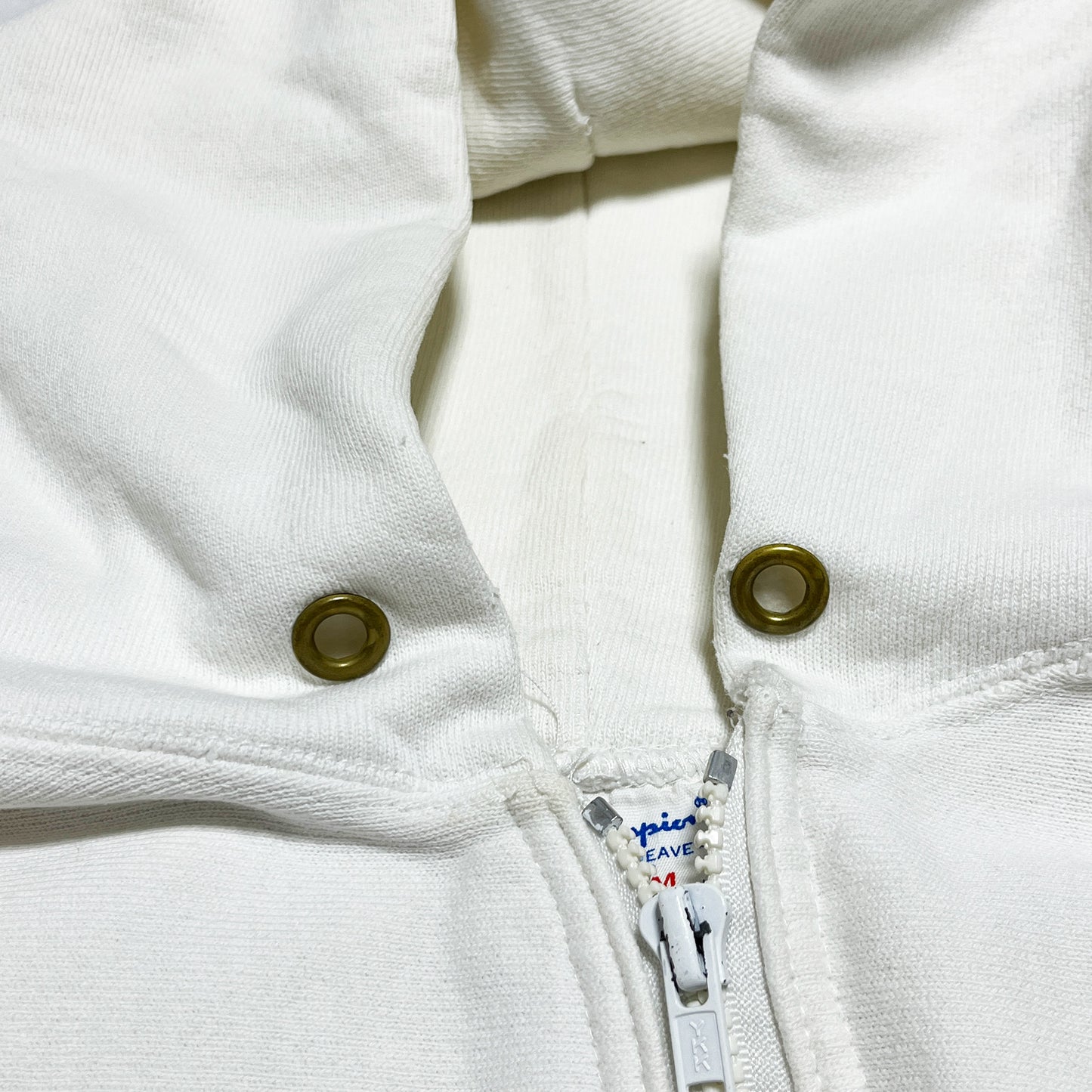 80's Champion プリントタグ R/W ハーフジップ Size (M) レア！