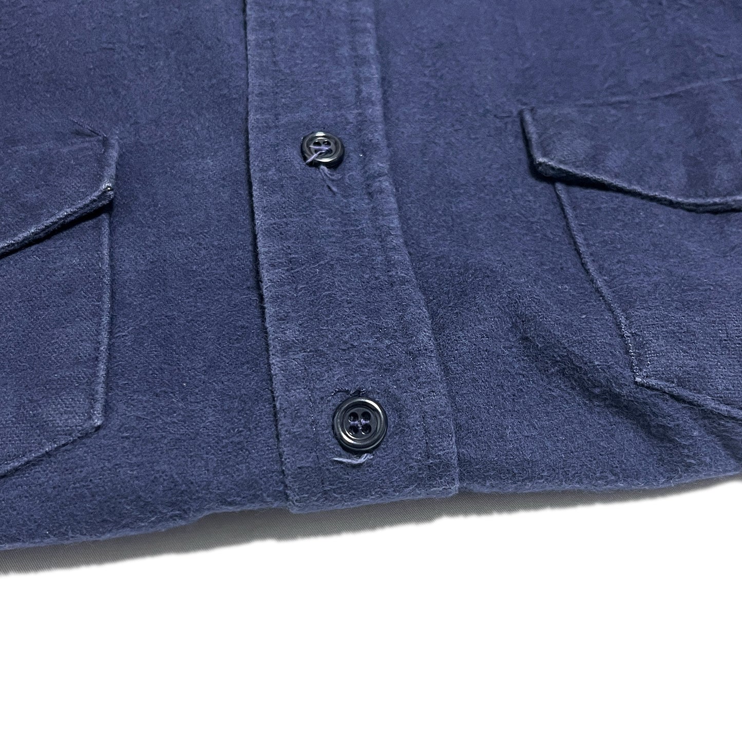 70's Frostproof Nel SH シャモアクロス ネイビー単色 Size (M)