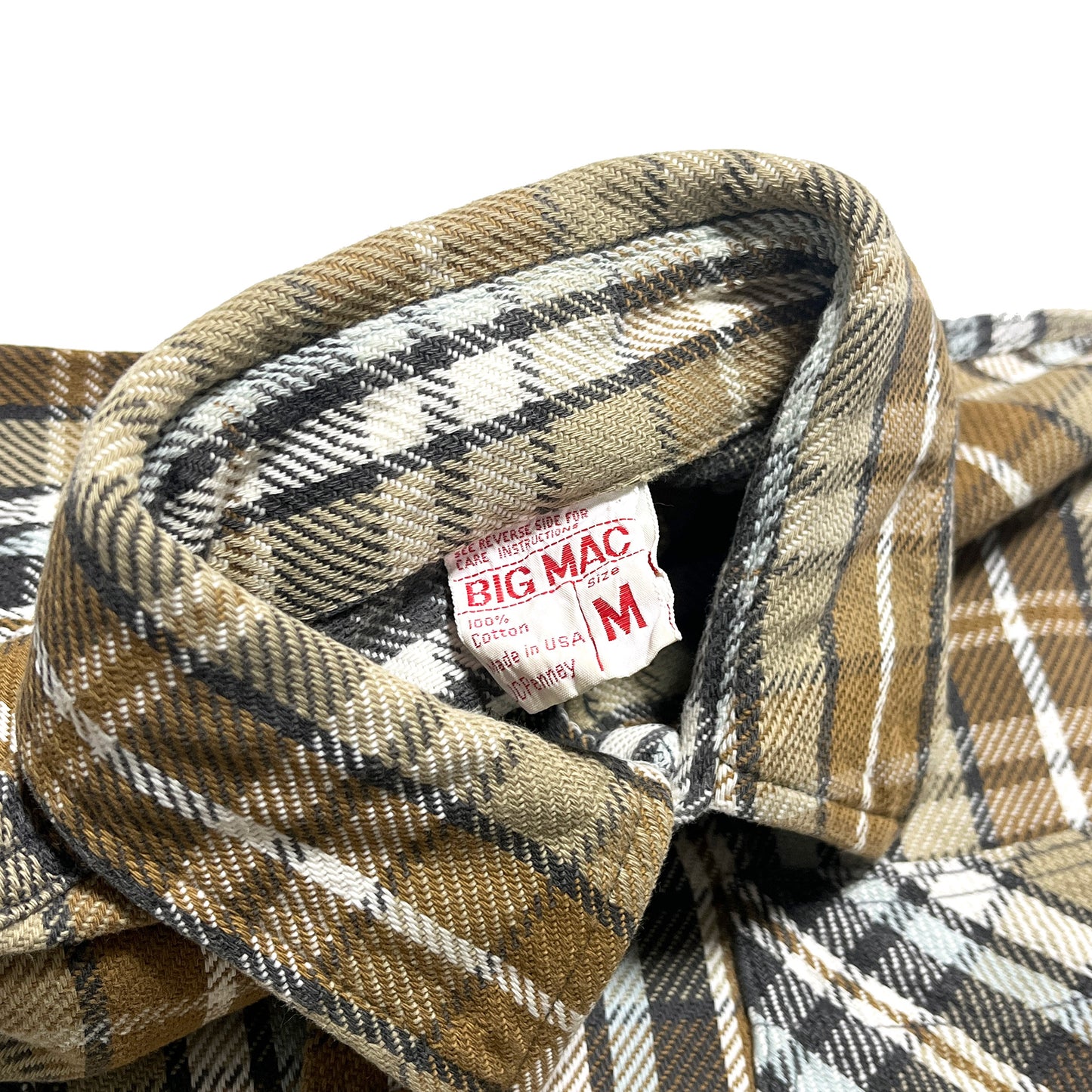 70's BIG MAC 単色タグ Nel SH 好配色チェック Size (M)