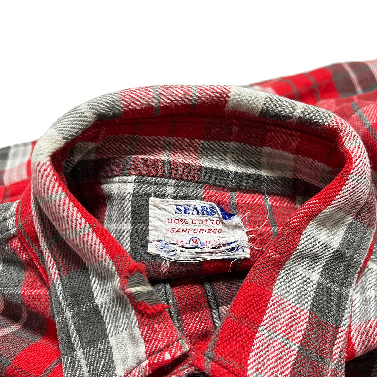 60's Sears Nel SH 好配色チェック マチ付き Size (M)